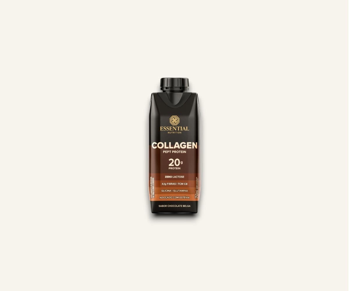 Bebida proteica de colágeno 20g sabor chocolate belga 250ml