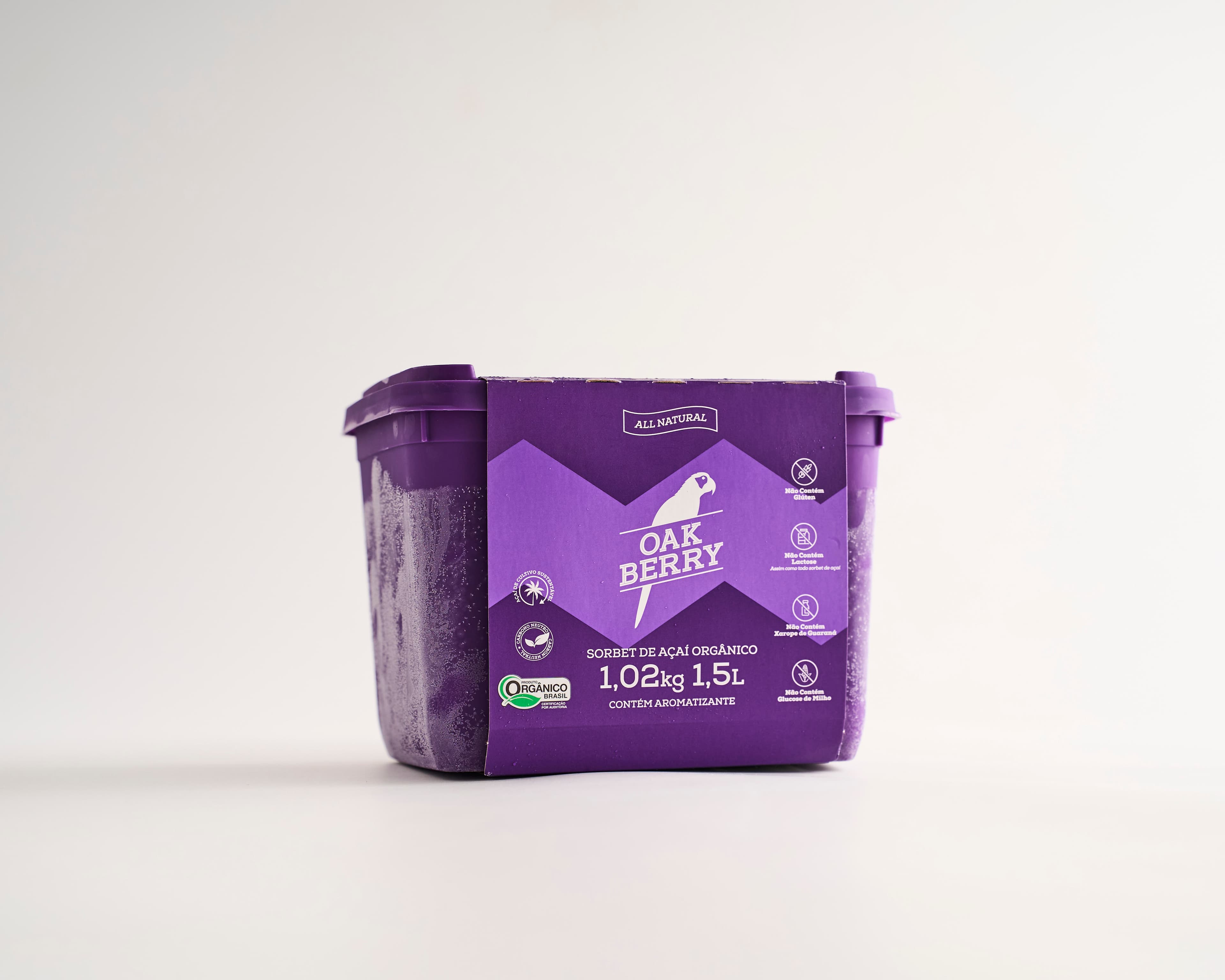 Sorbet de acaí orgânico Oakberry 1,5l