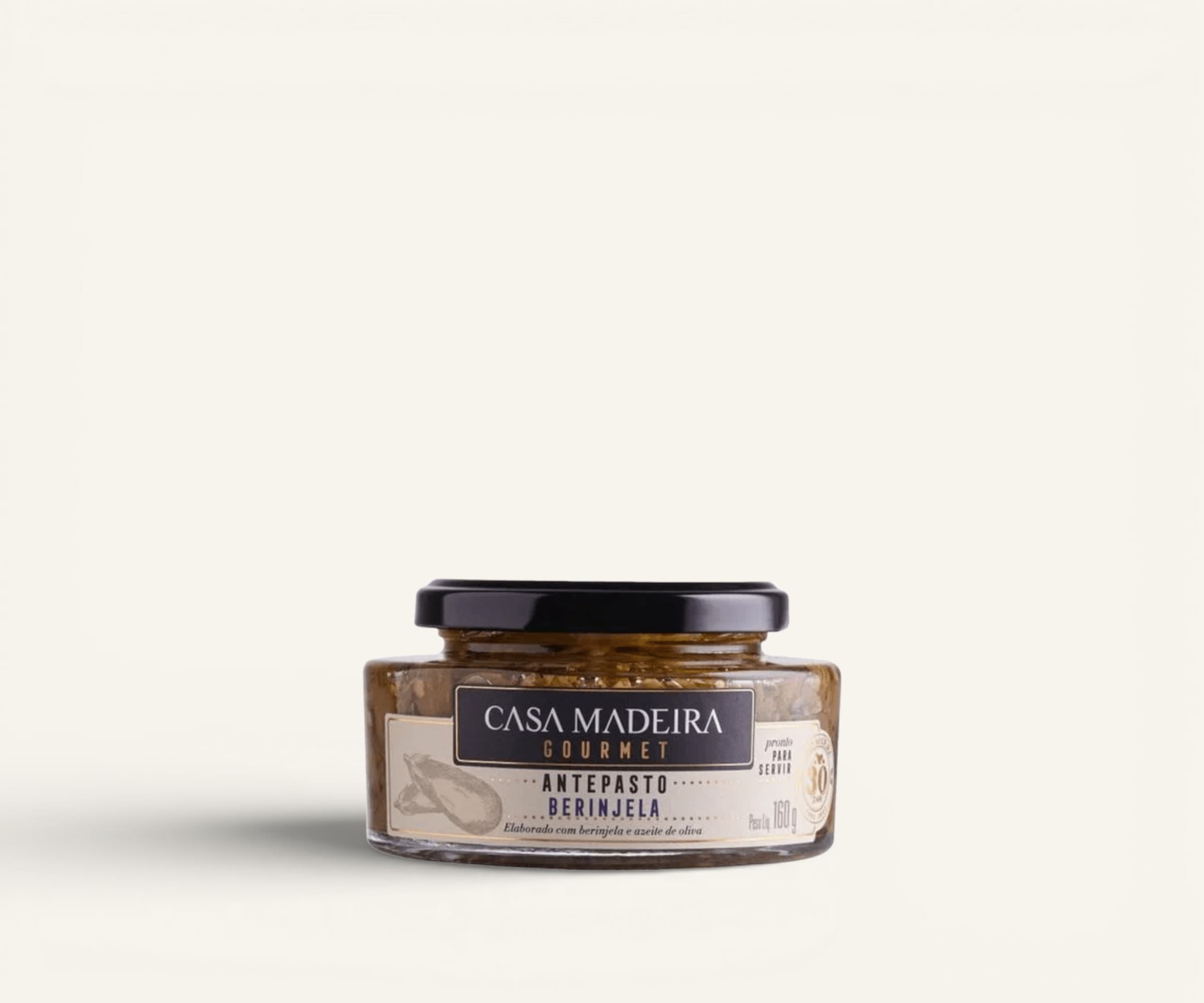 Antepasto gourmet berinjela Casa Madeira 160g