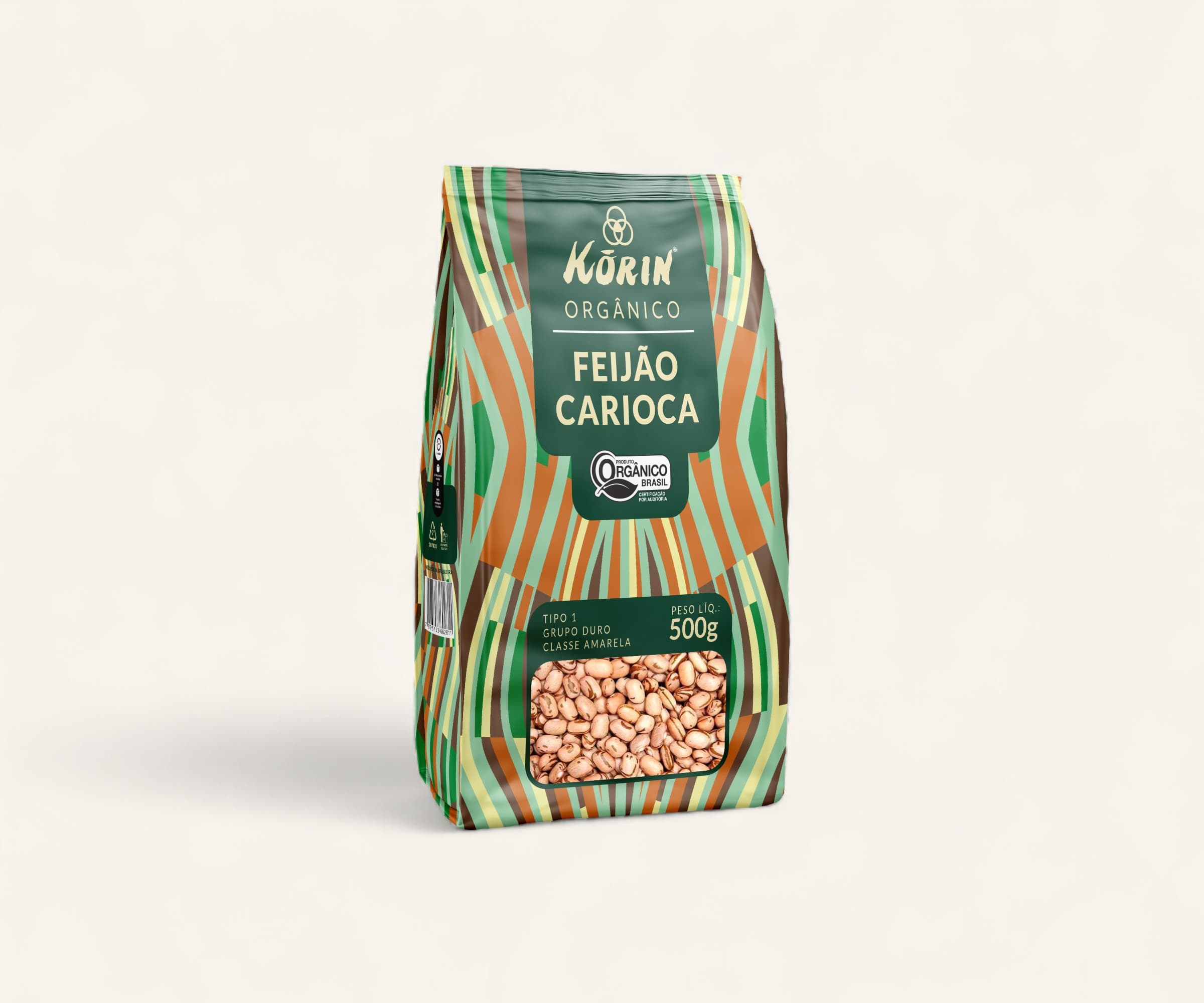 Feijão carioca orgânico 500g