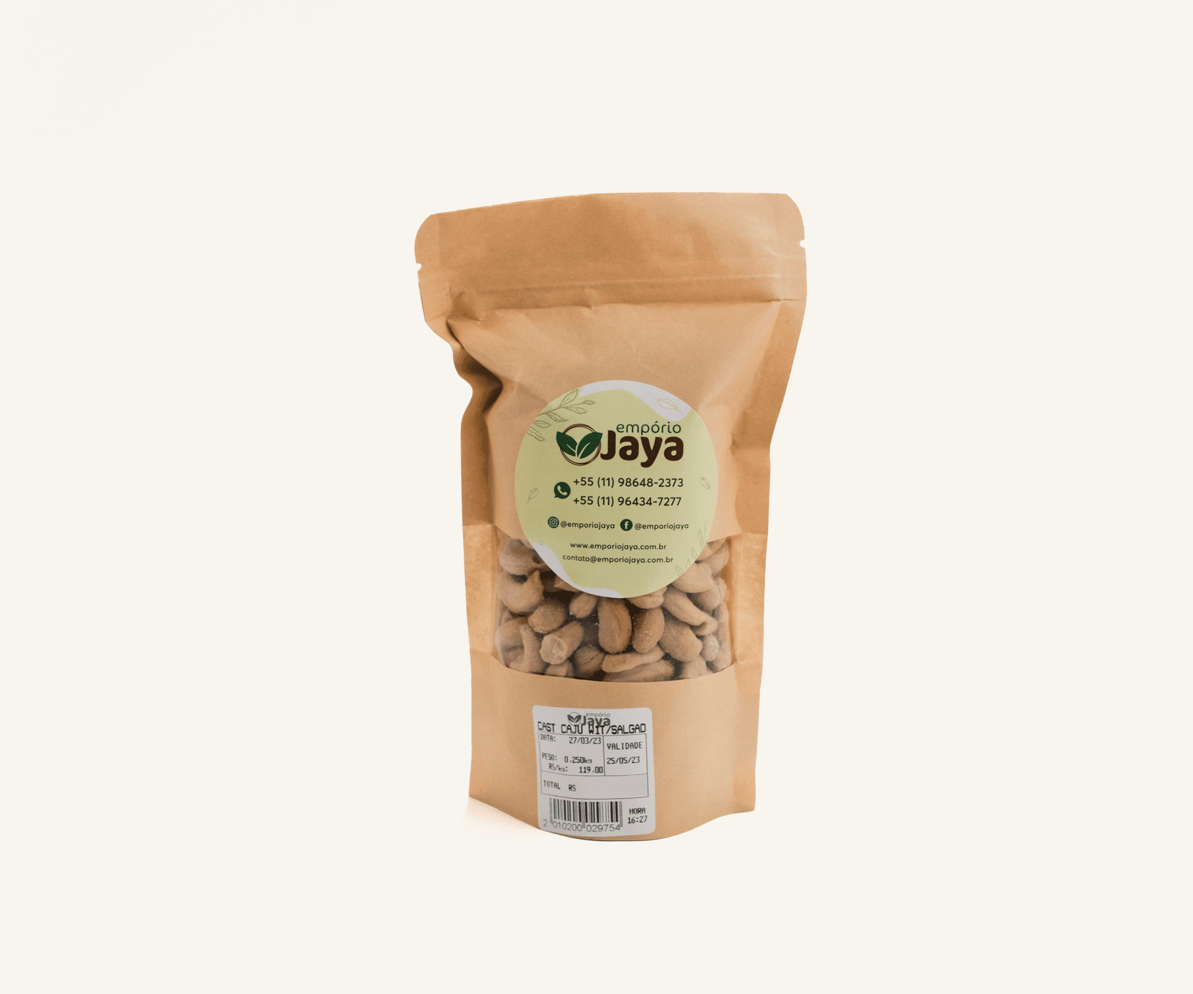 Castanha de caju W1 com sal 250g