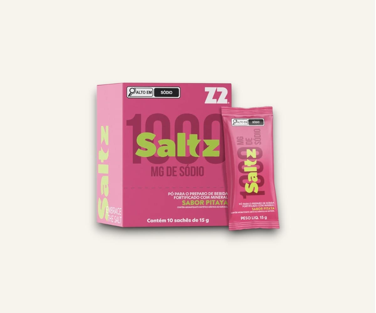 Eletrólitos Saltz sabor pitaya caixa 10 sachês de 15g