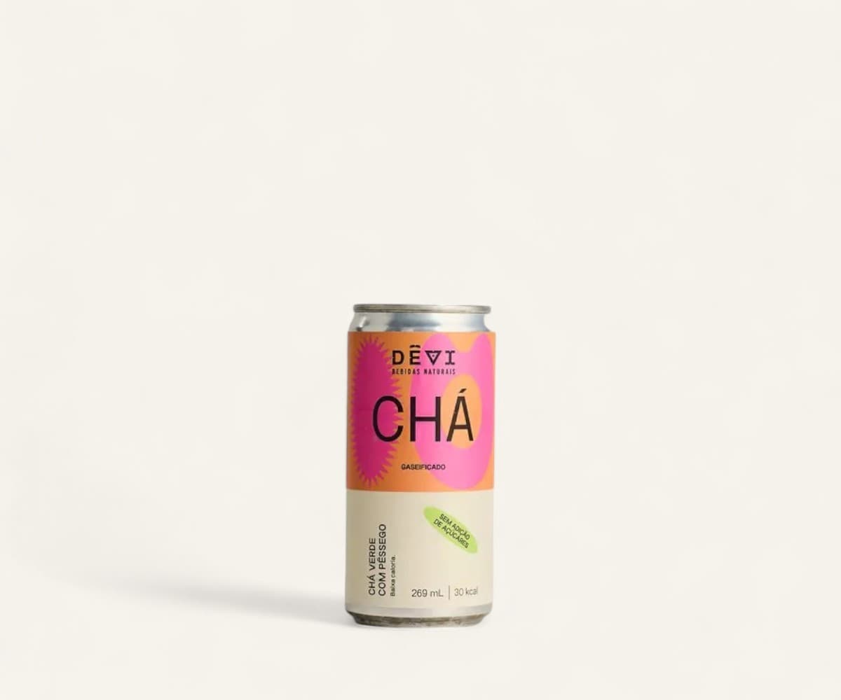 Chá gaseificado de pêssego zero açúcar 269ml