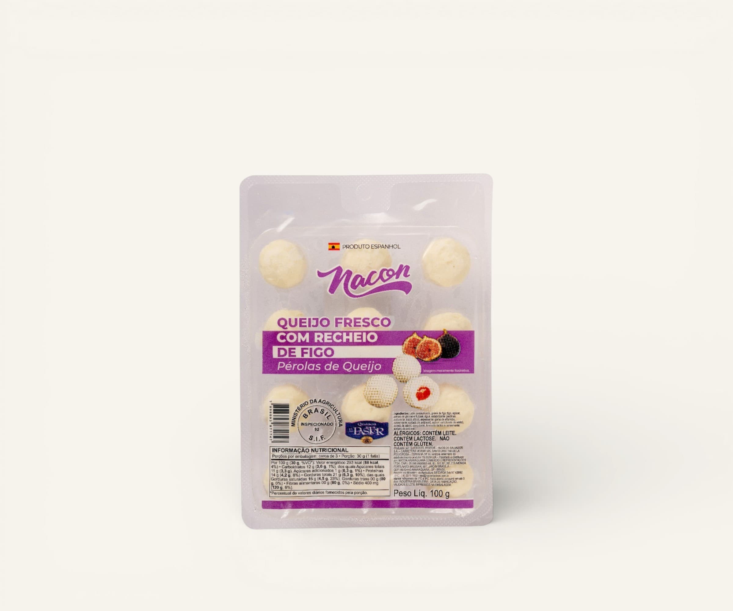 Queijo fresco com recheio de figo Nacon 100g