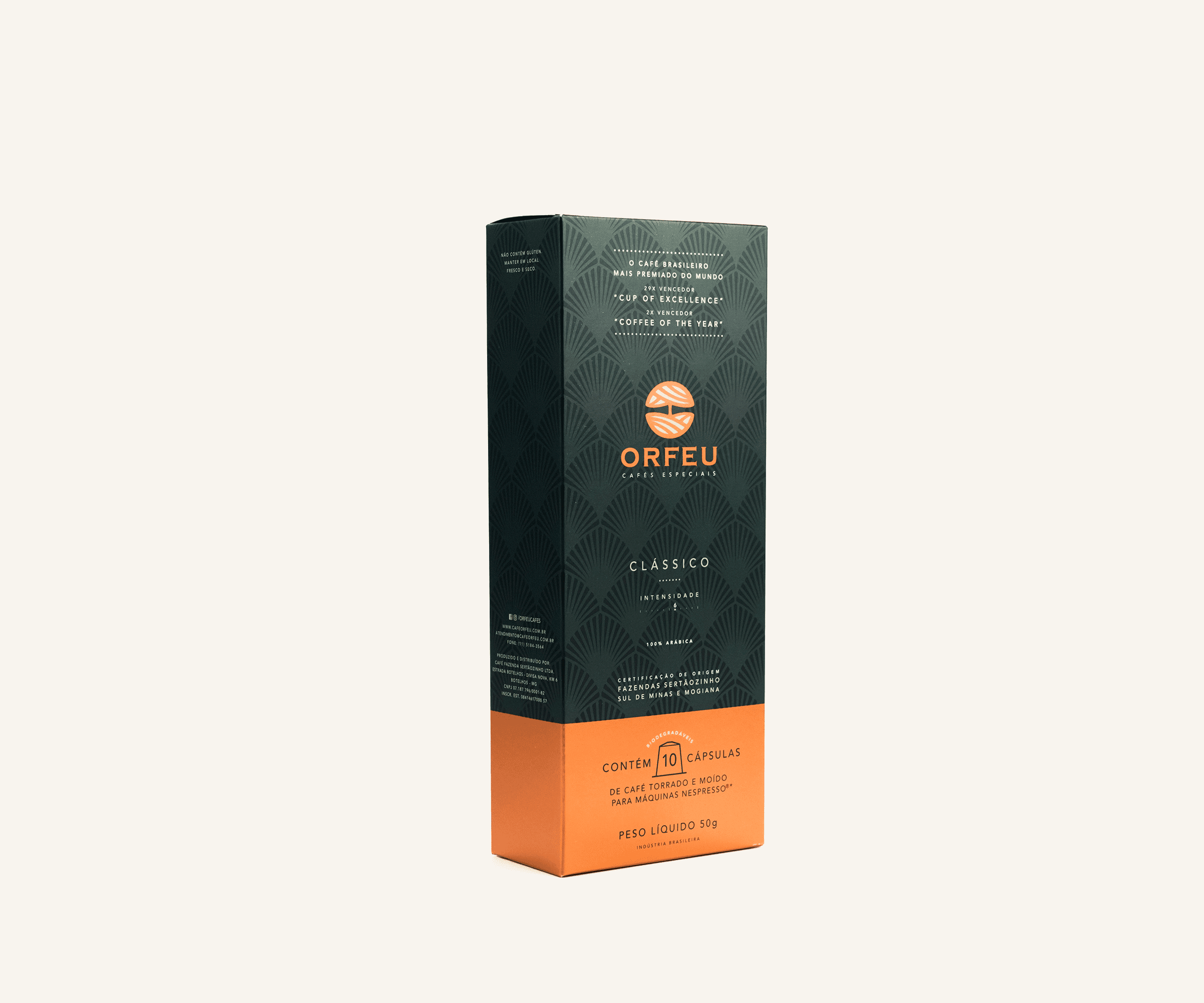 Cápsula café Orfeu clássico Nespresso 10 unidades