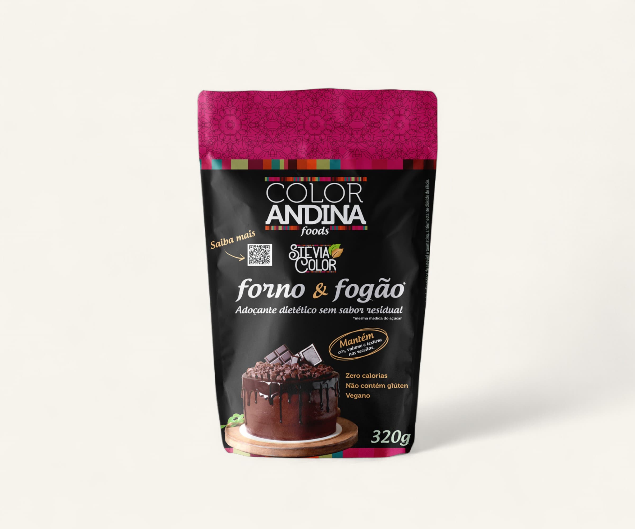 Adoçante stévia forno & fogão Color Andina 320g
