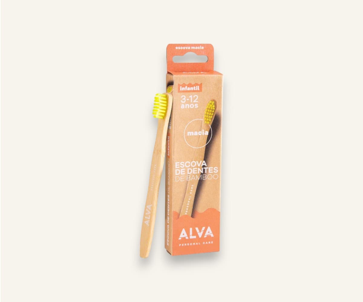 Escova de dentes bamboo infantil Alva 1un