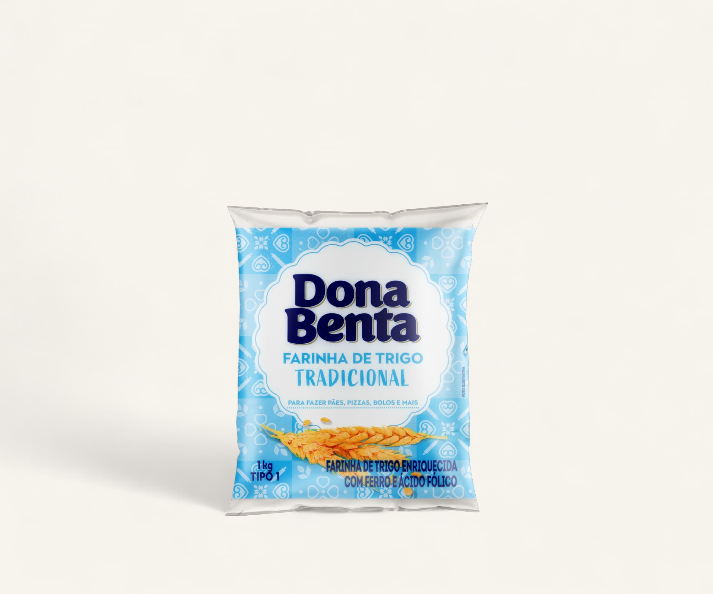 Farinha de trigo tradicional Dona Benta 1kg