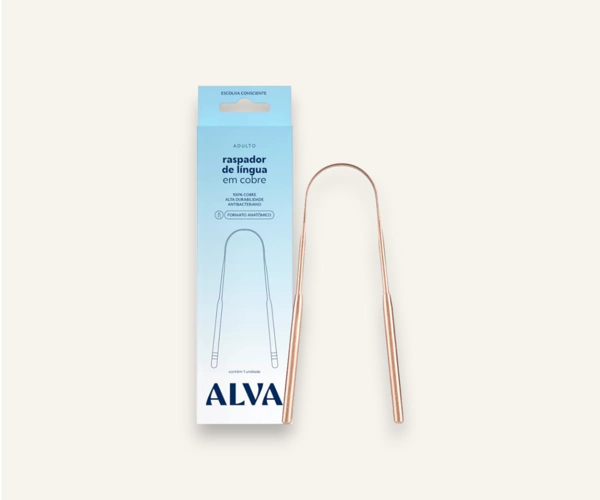 Raspador de língua de cobre Alva