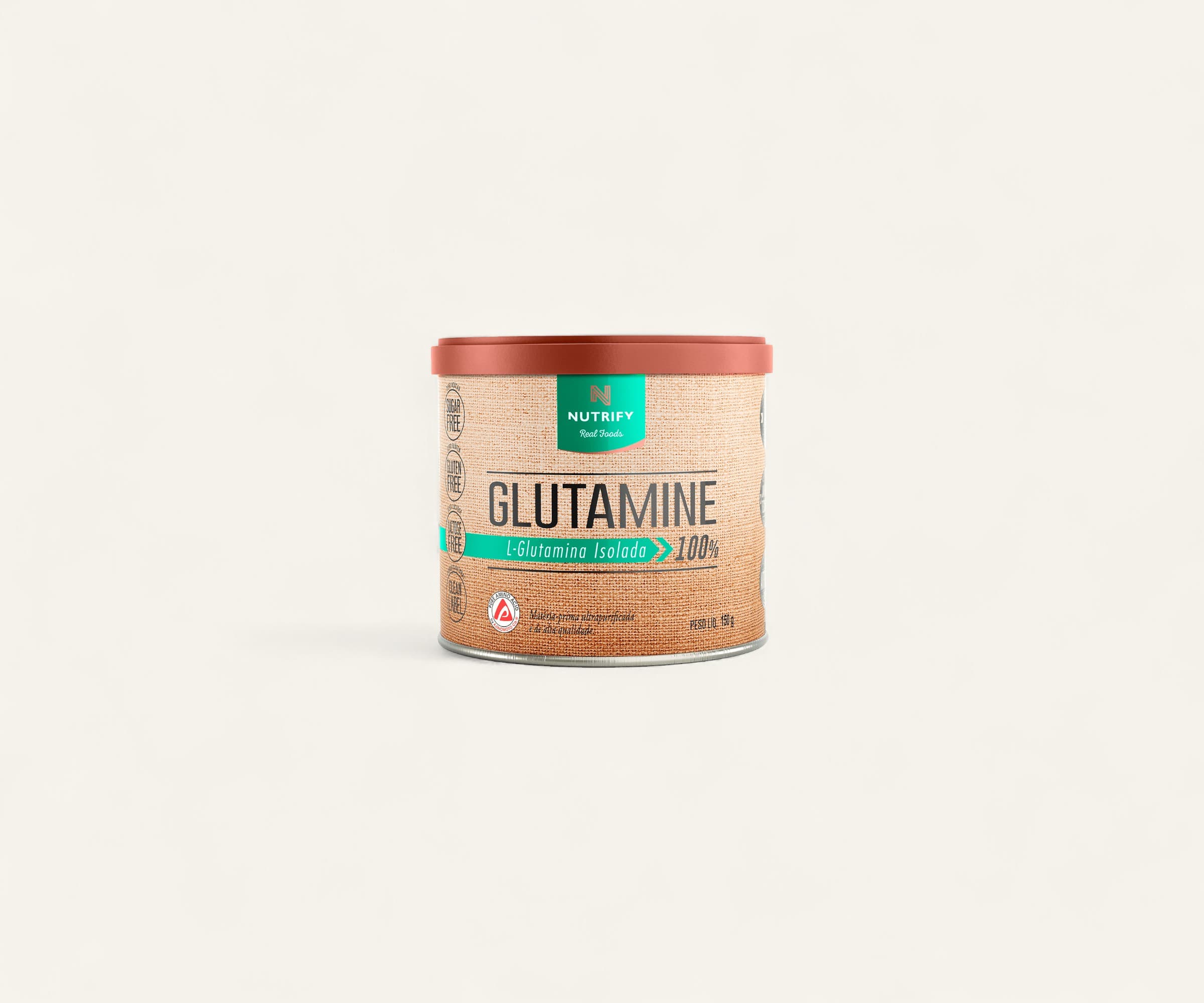 L-glutamina isolada 100% Glutamine 150g