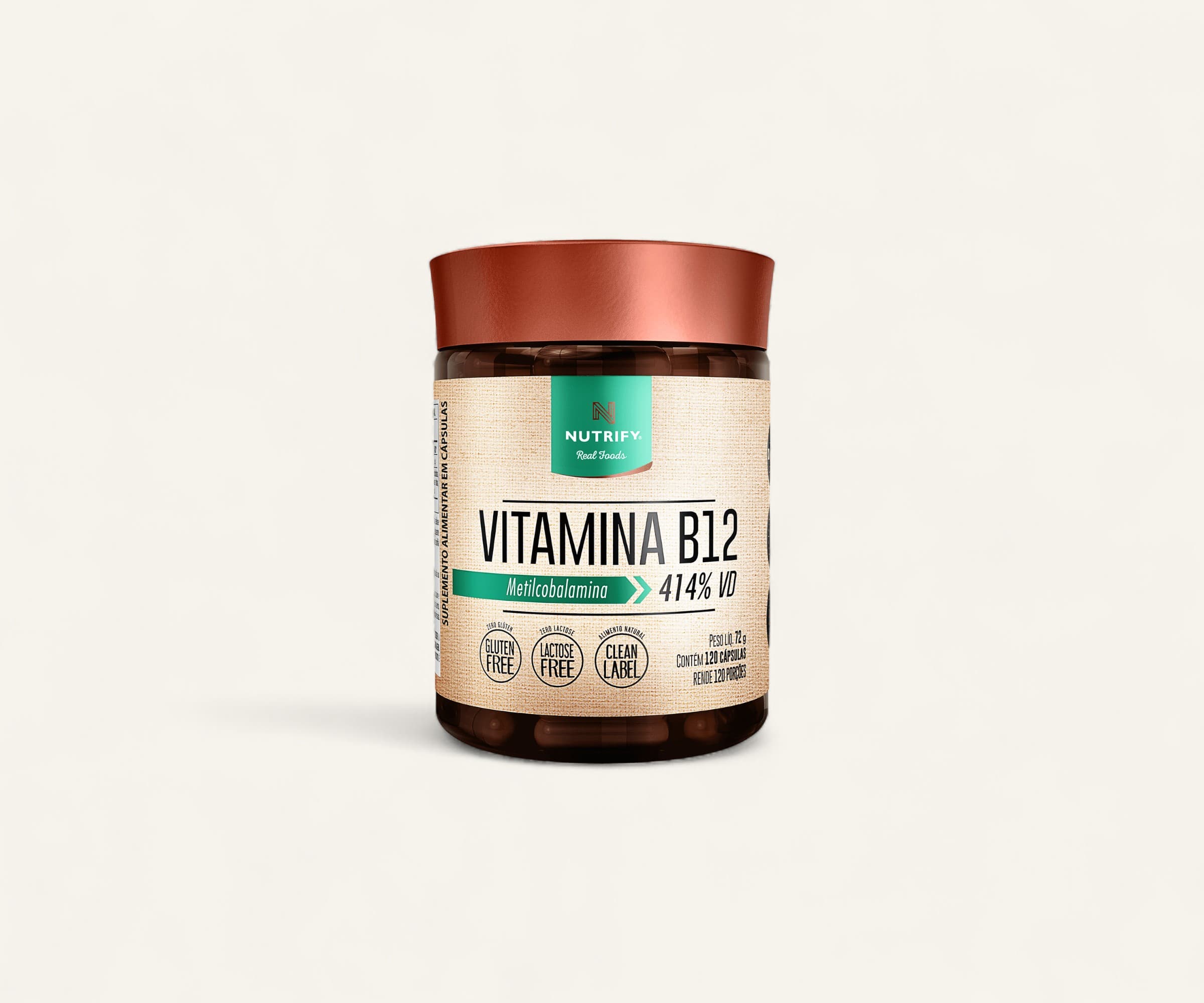 Suplemento alimentar Vitamina B12 414 120 cápsulas
