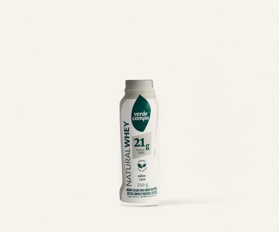 Iogurte Natural whey de coco 21g de proteína 250g