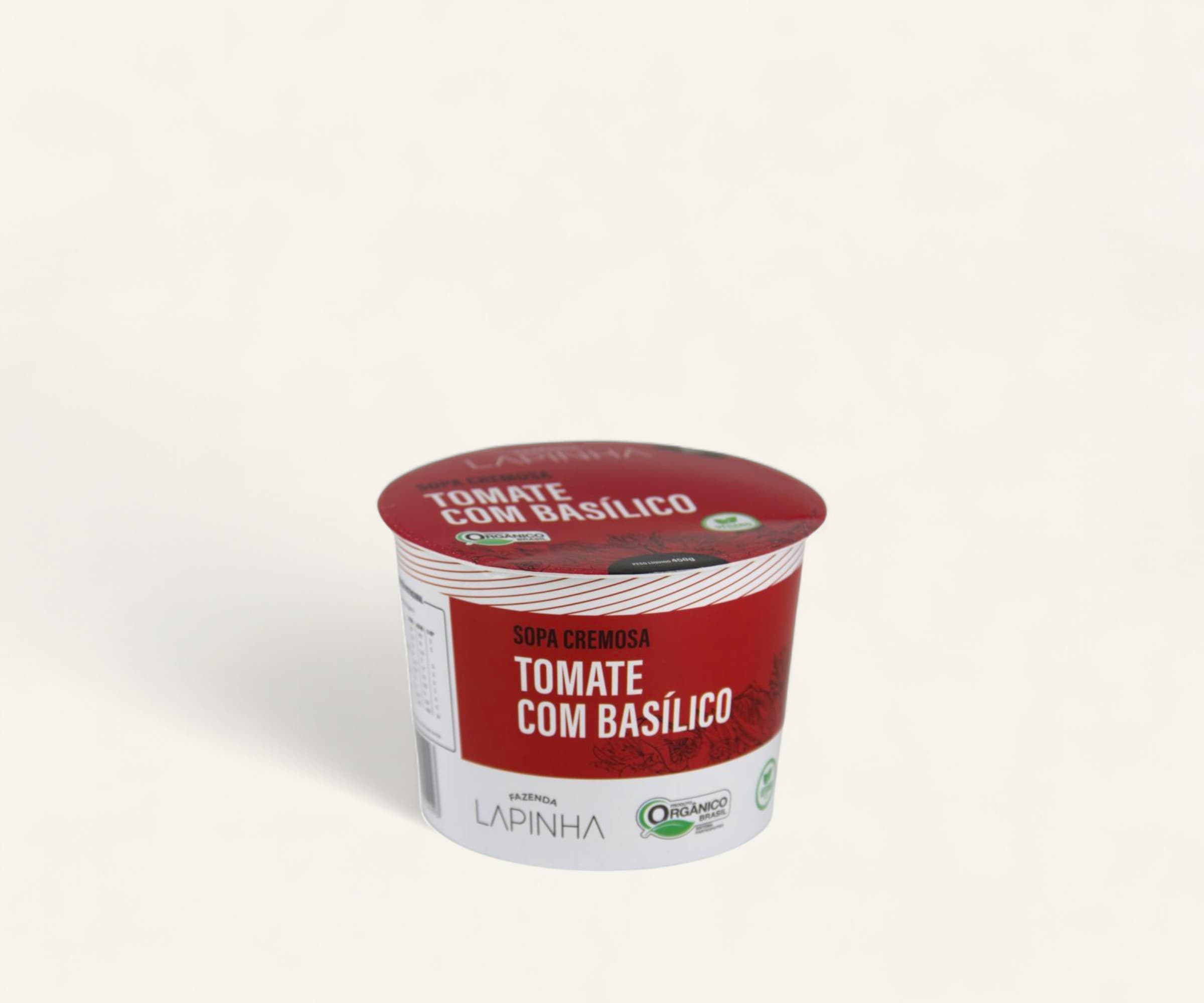 Sopa cremosa tomate com basílico Fazenda Lapinha 450g