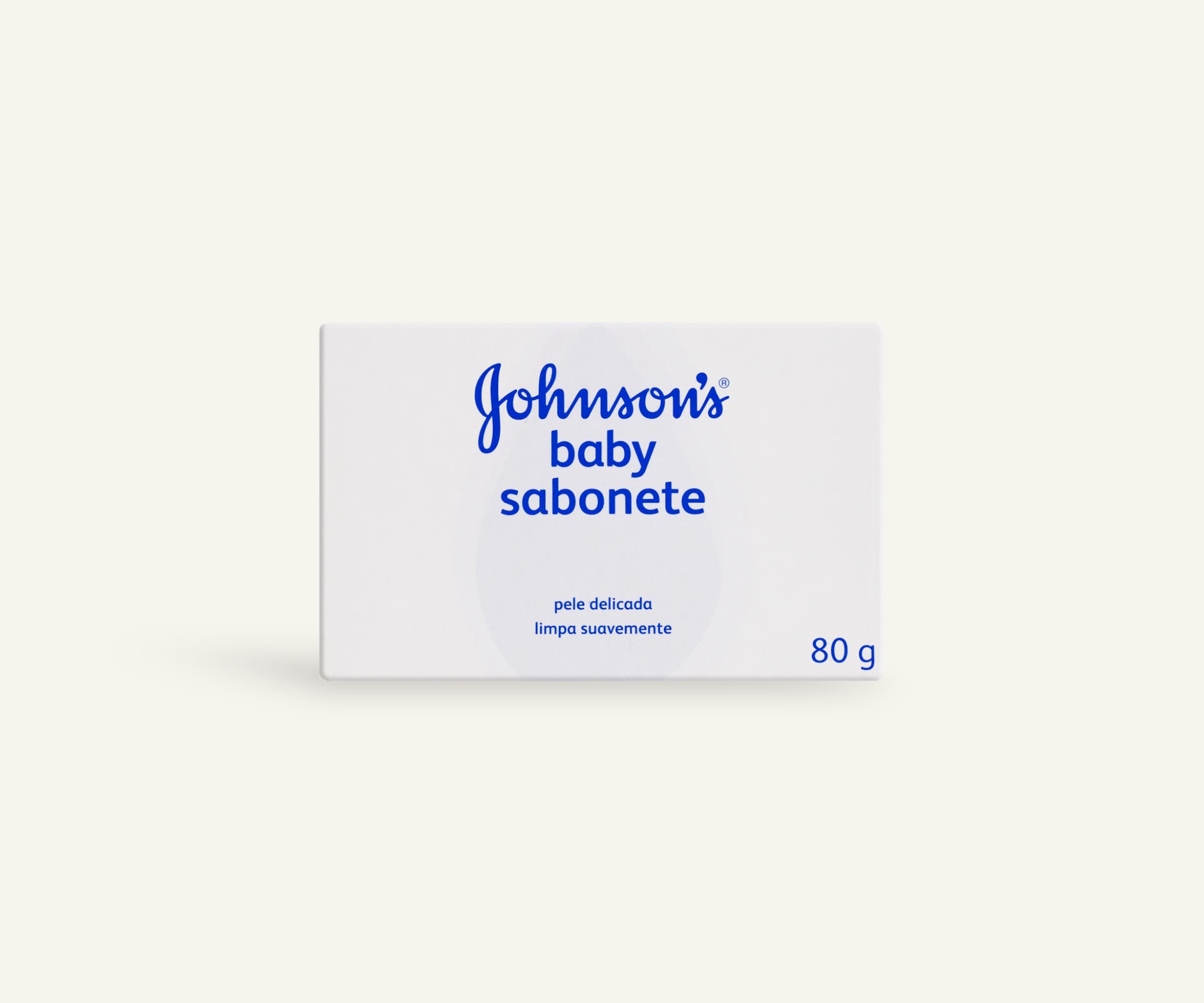 Sabonete em barra para pele delicada Johnson's baby 80g