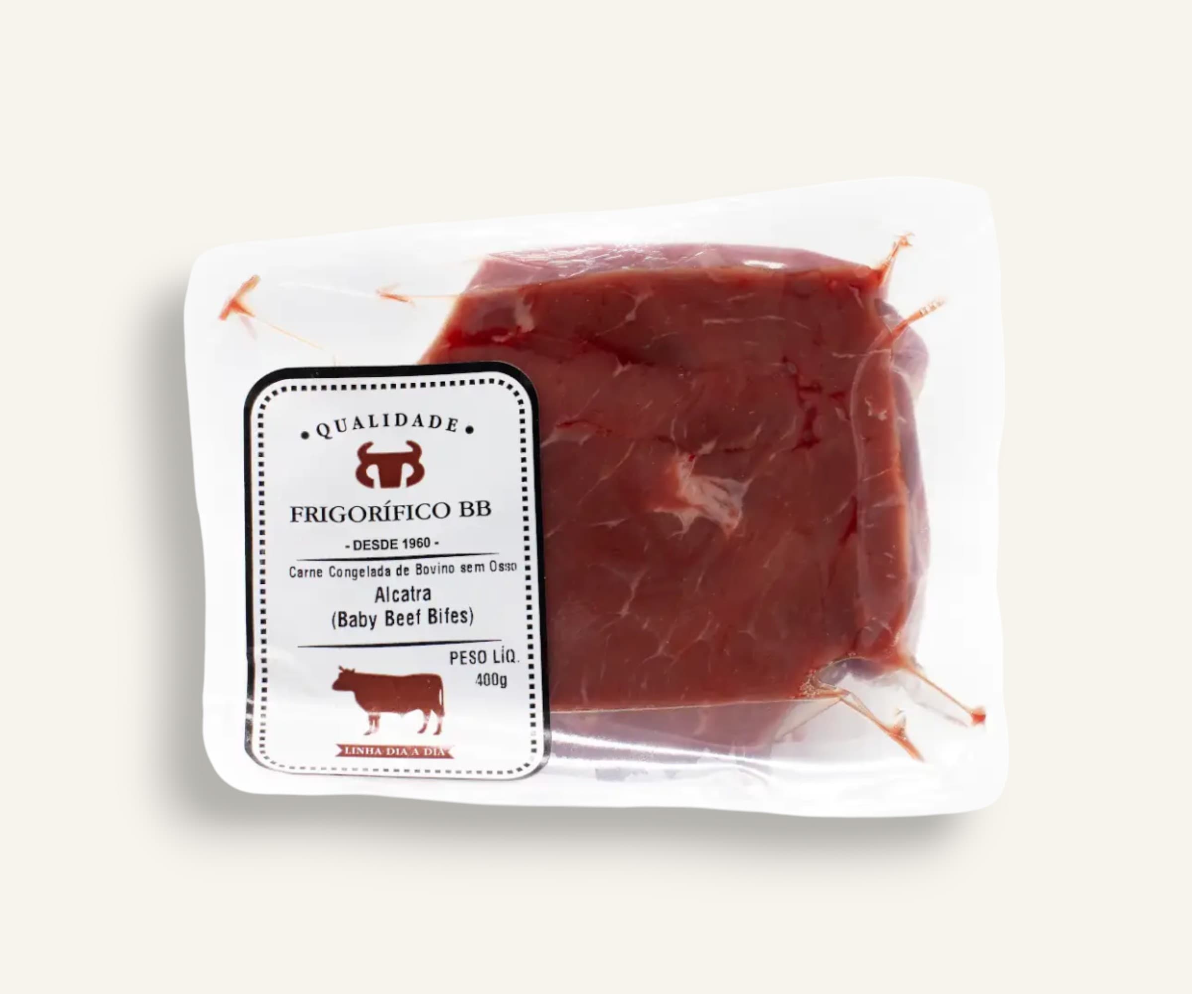 Baby beef em bifes congelado 400g