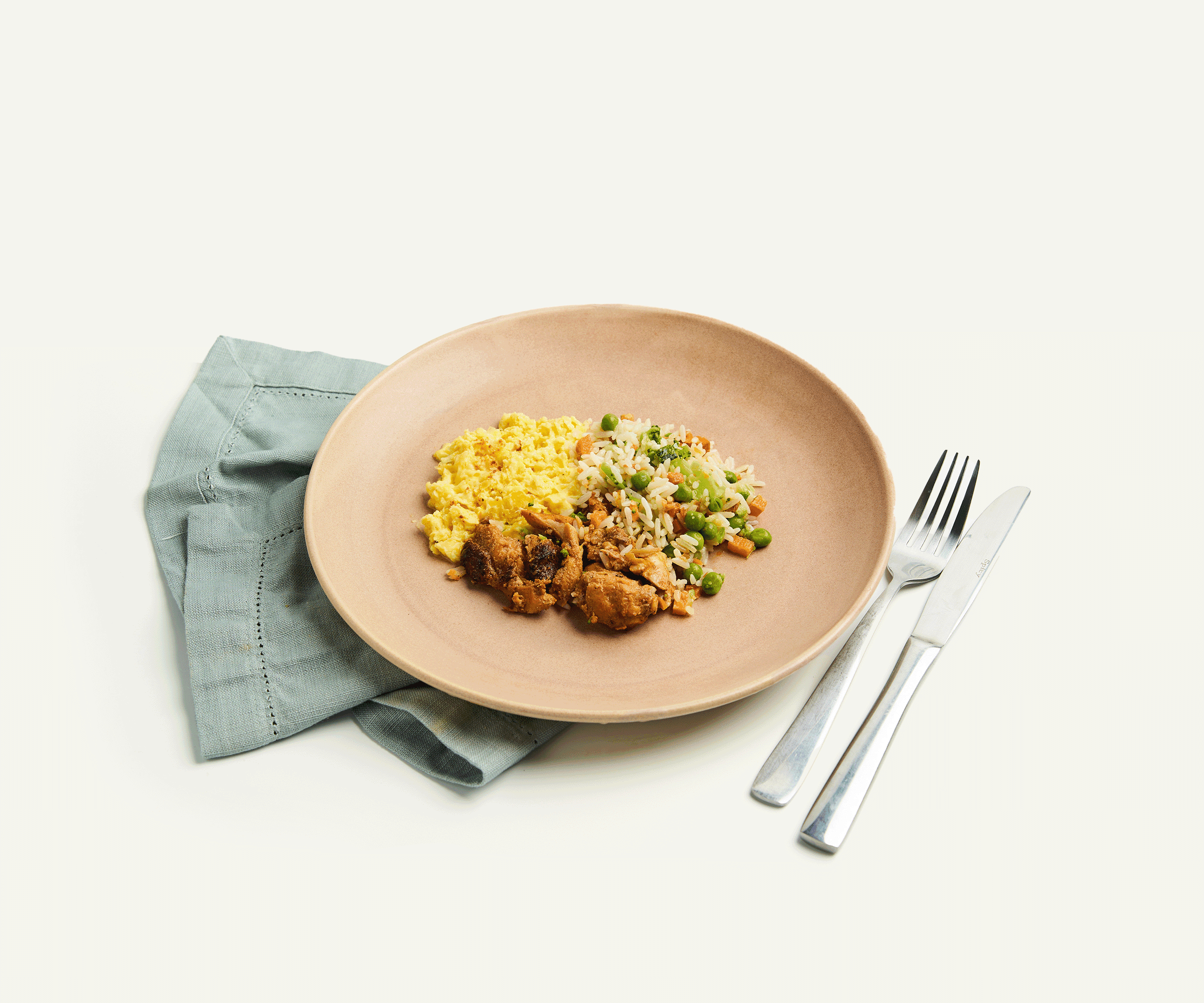 Frango grelhado com páprica e creme de milho 300g