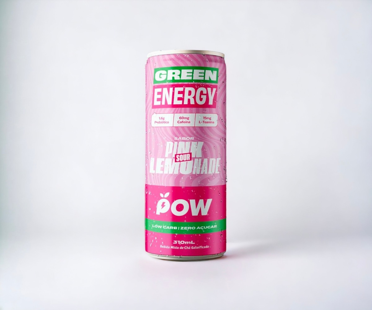 Pow Energy Drink Pink Lemonade 310ml