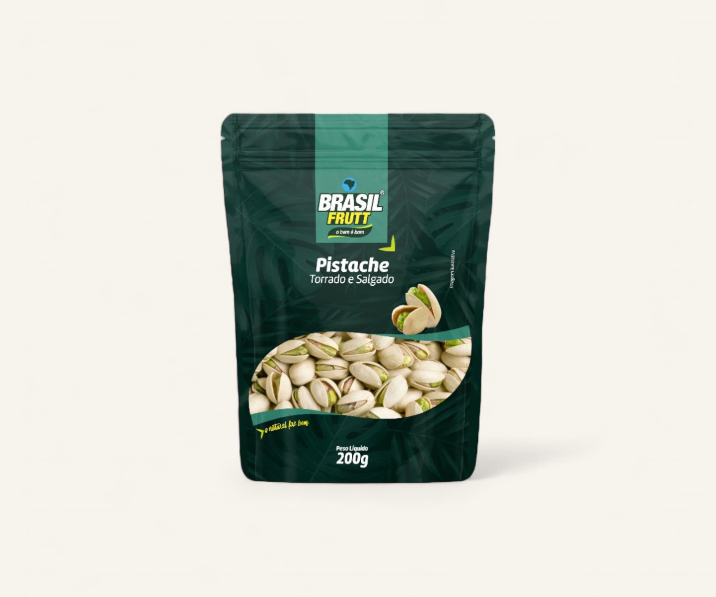Pistache com casca torrado e salgado 200g