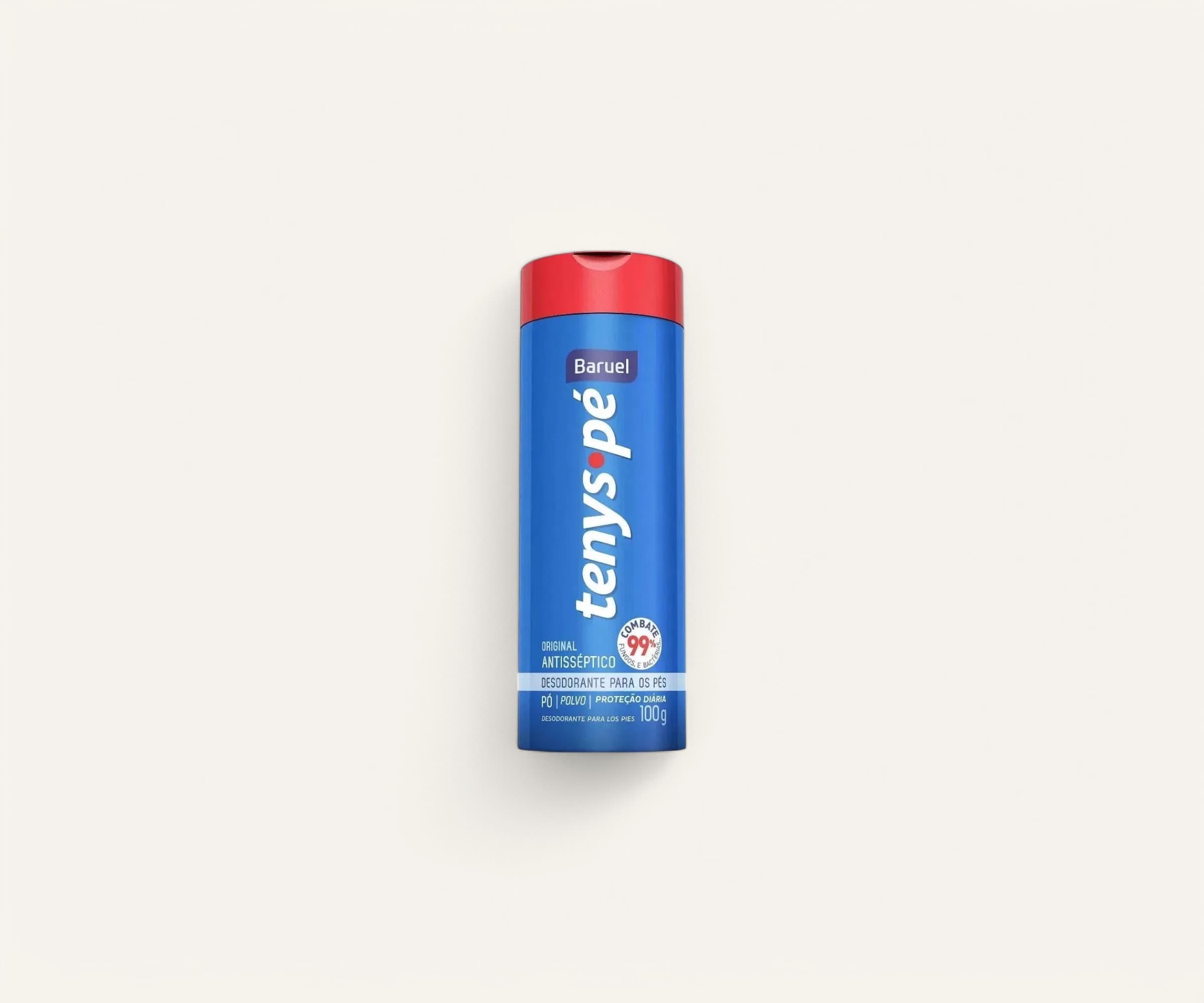 Talco desodorante para pés original tenys-pé 100g