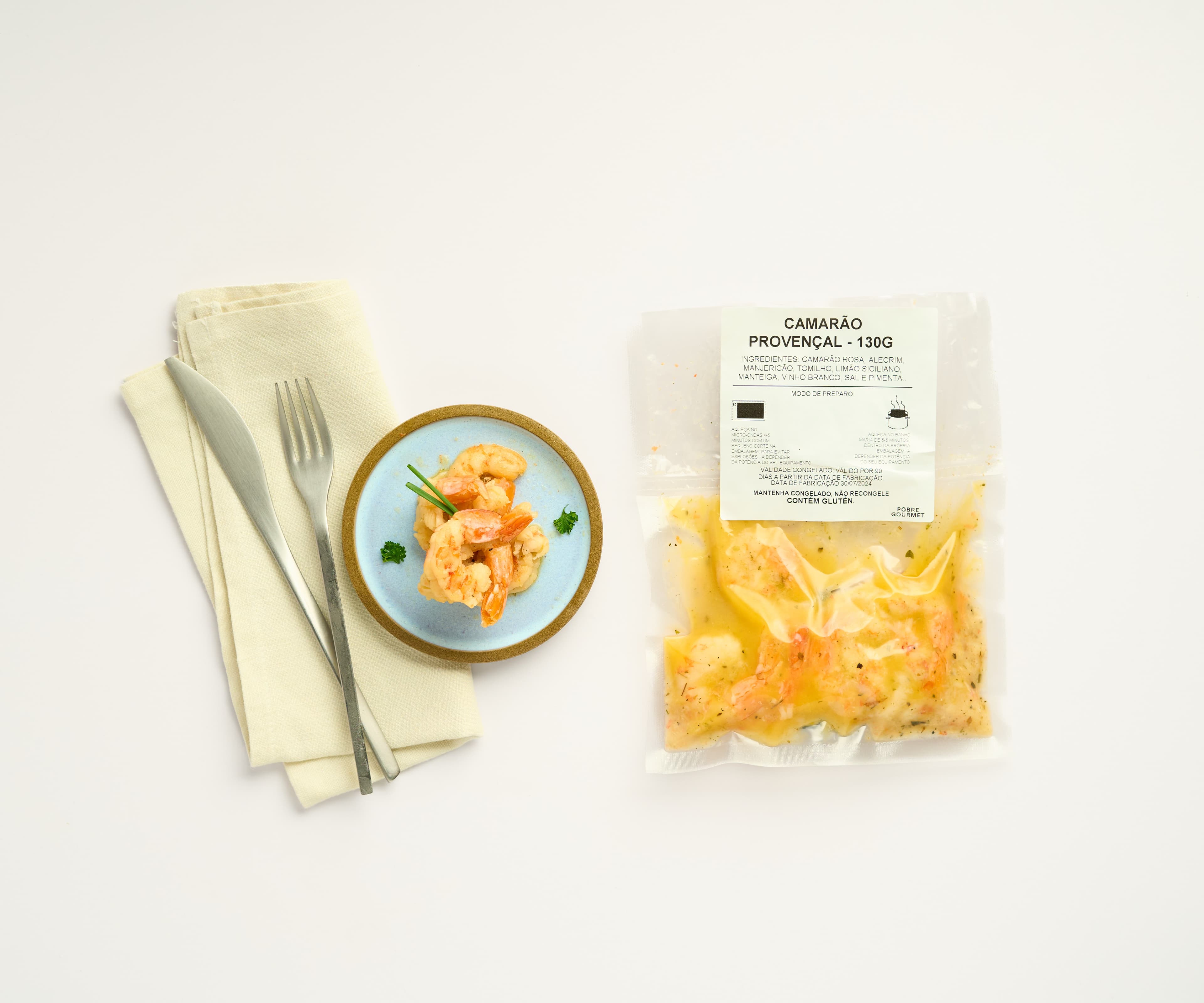 Camarão provençal porção de 120g