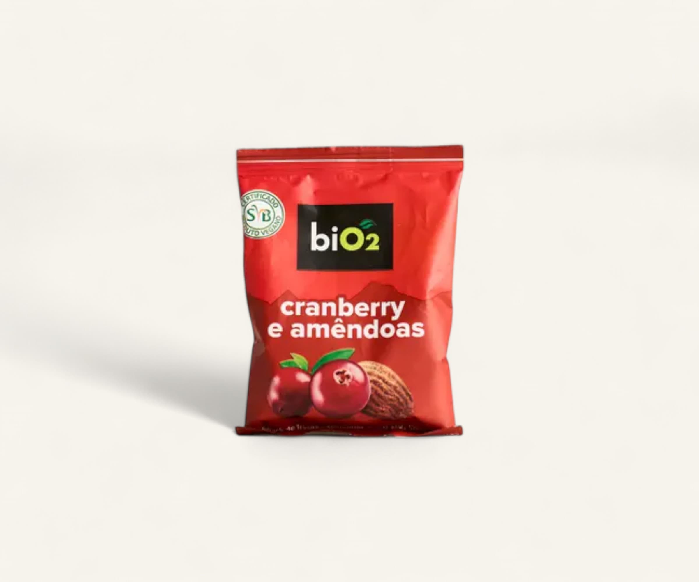 Snack de cranberry e amêndoas biO2 50g