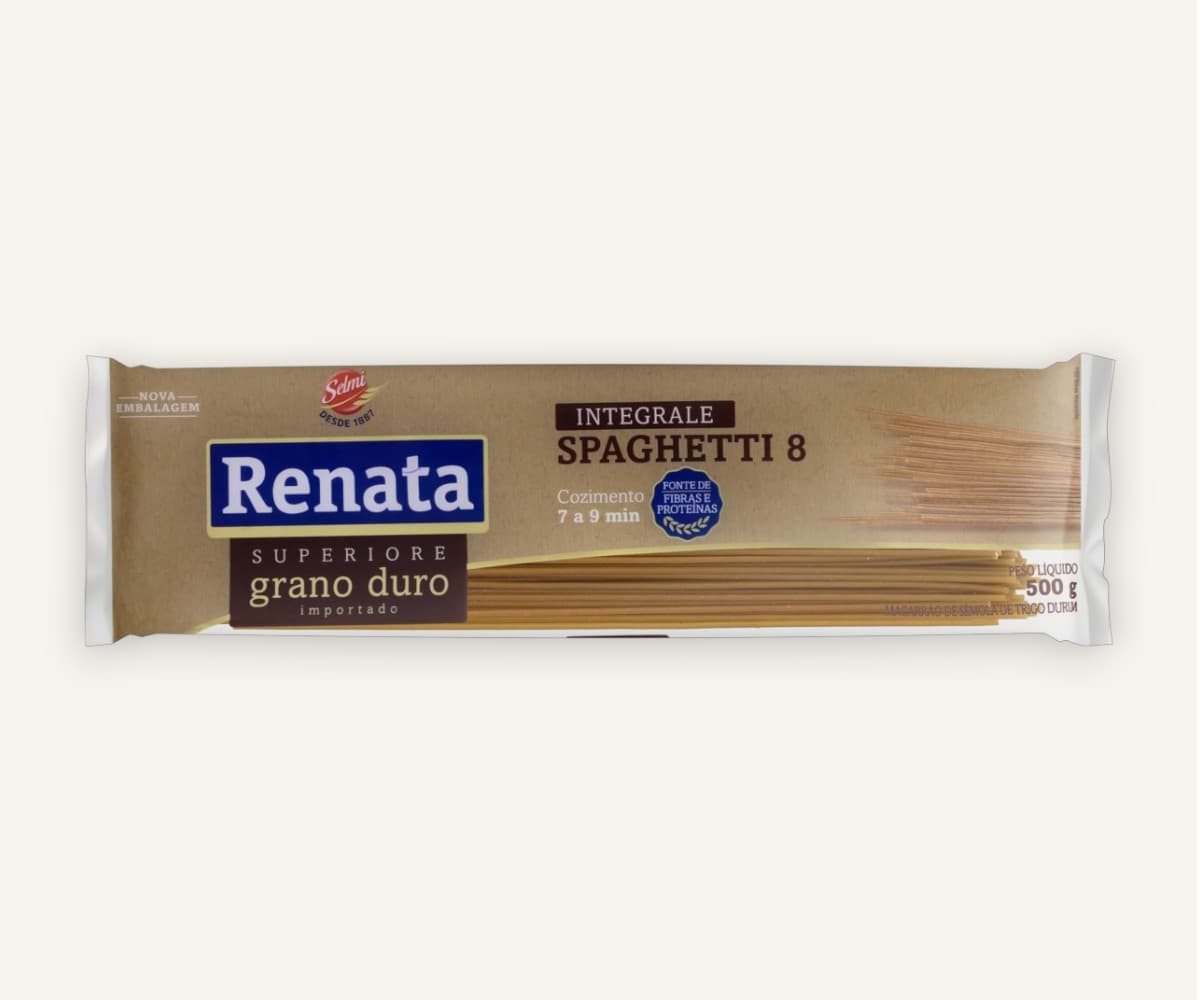 Macarrão grano duro integrale spaghetti 500g