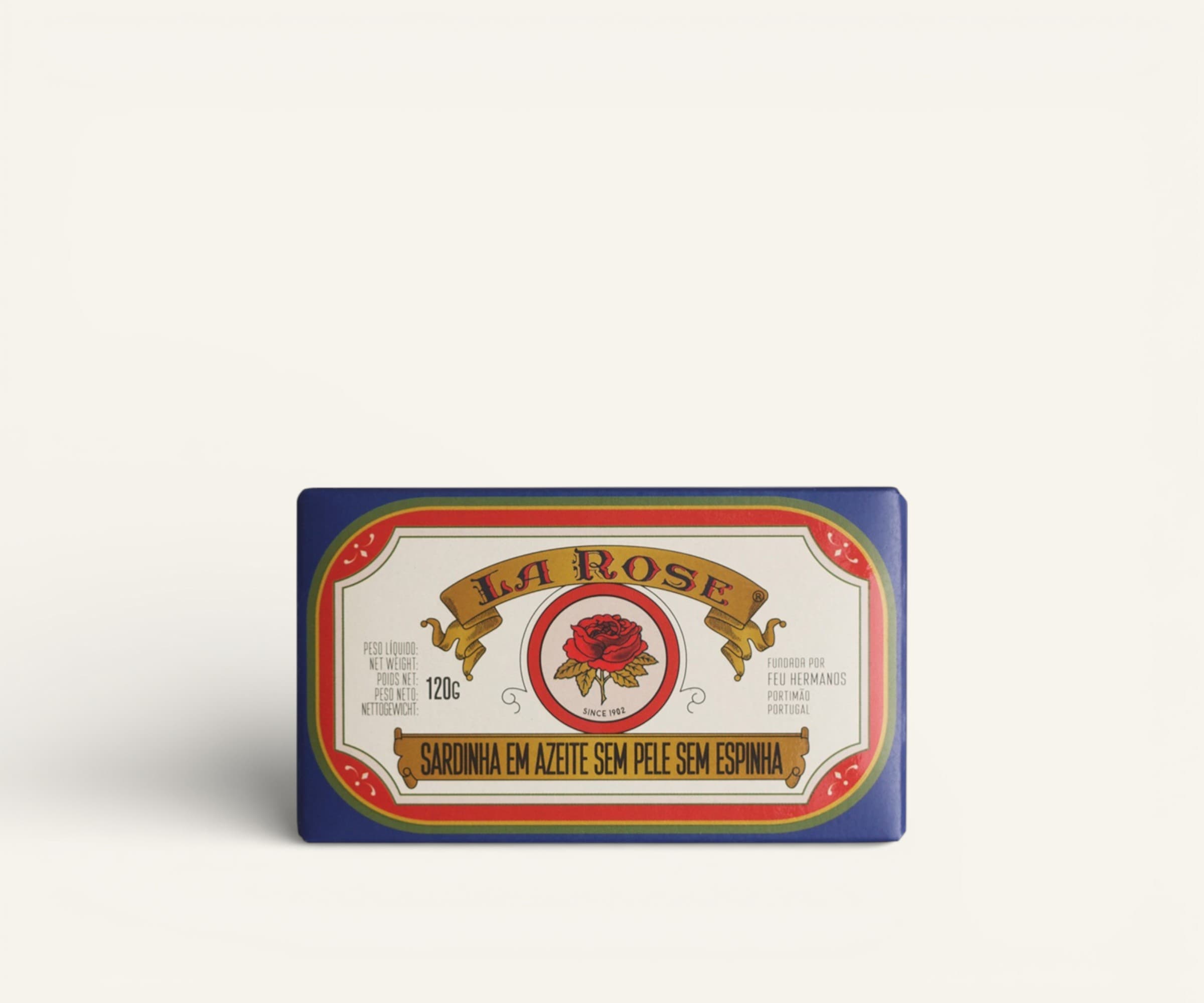 Sardinha em azeite sem pele e sem espinha La Rose 120g