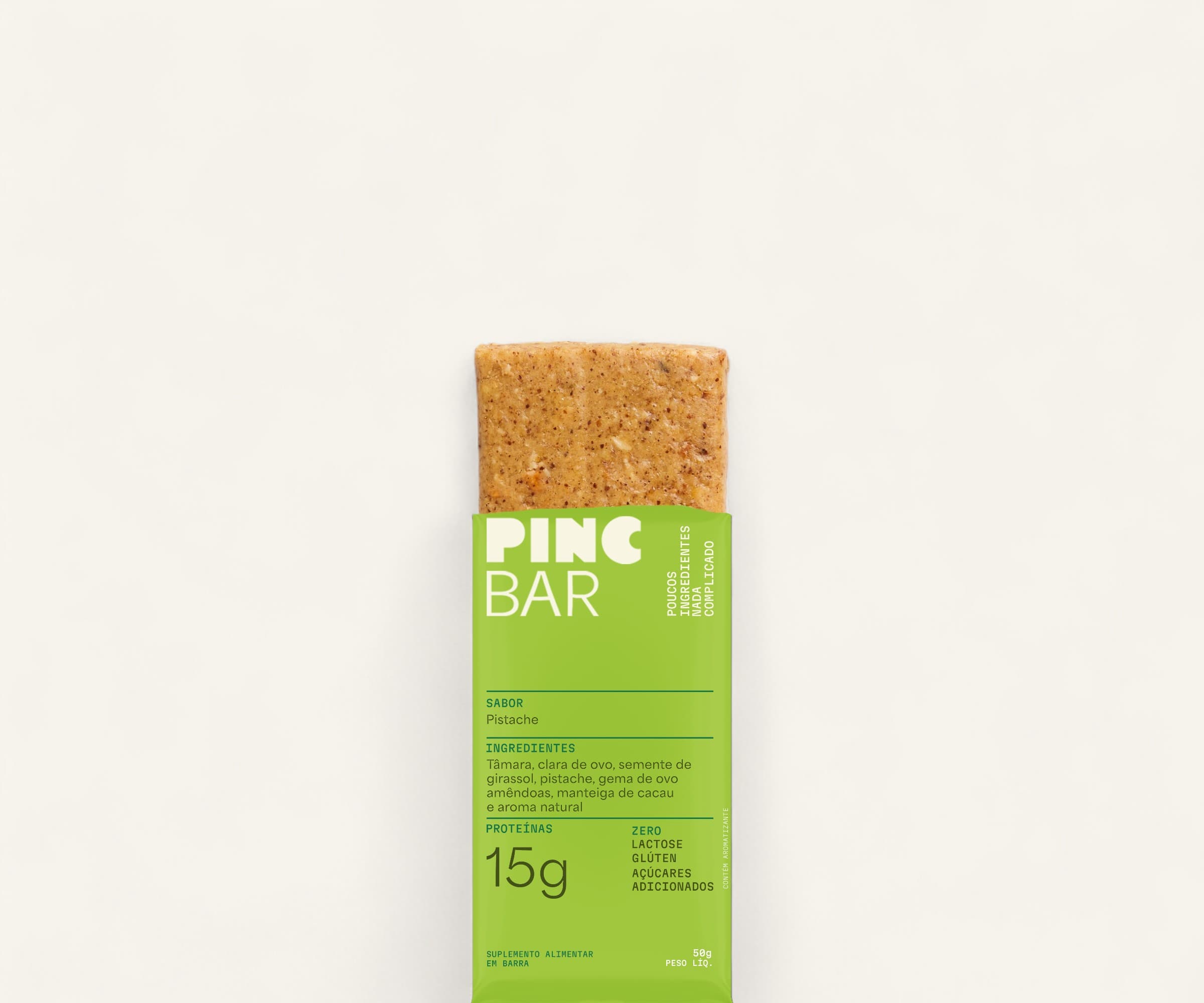 Barra de proteína 15g pistache Pincbar50g