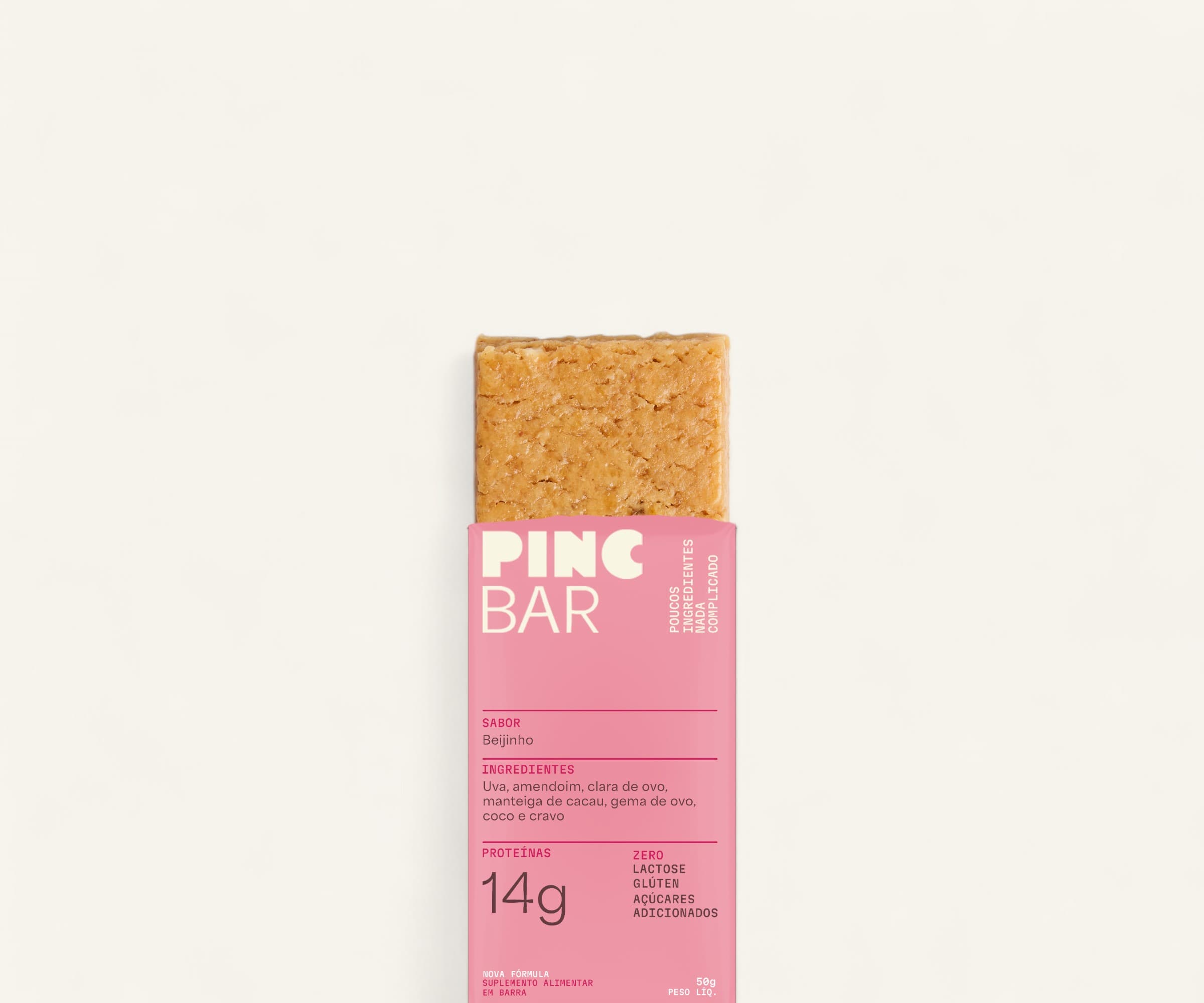Barra de proteína 14g beijinho Pincbar 50g