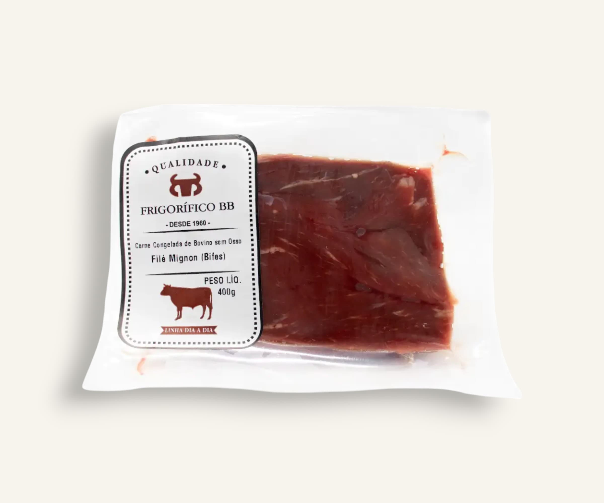 Filé mignon em bifes congelado 400g