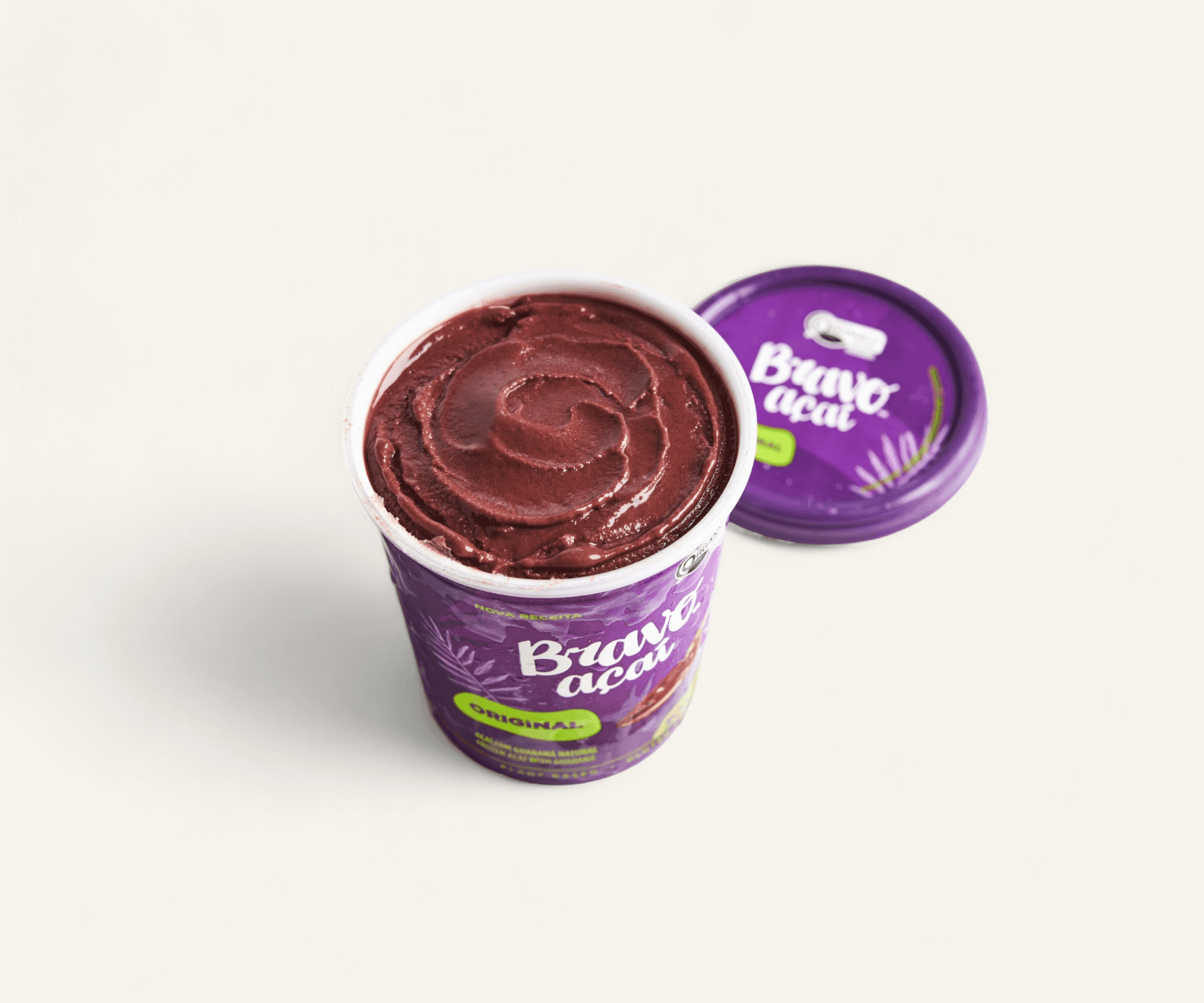 Açaí original orgânico com guaraná natural congelado 600ml