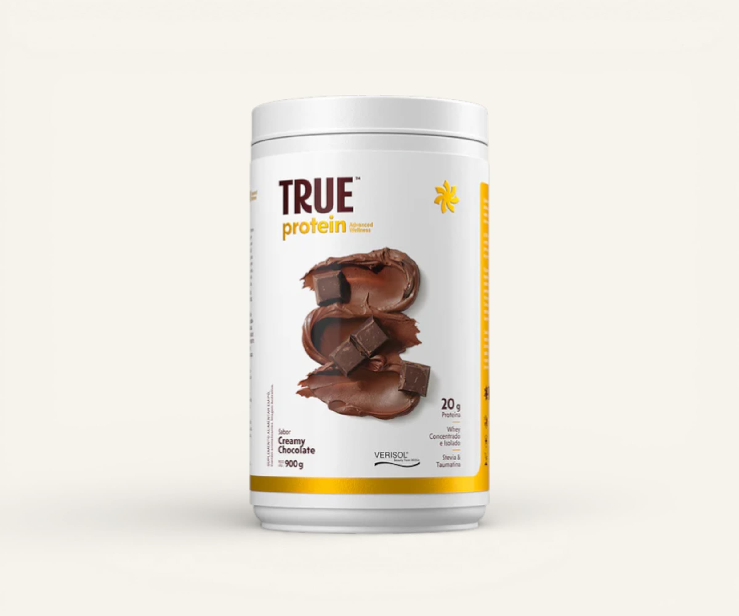 Whey protein True protein advanced whey concentrado e isolado 20g sabor creamy chocolate 900g