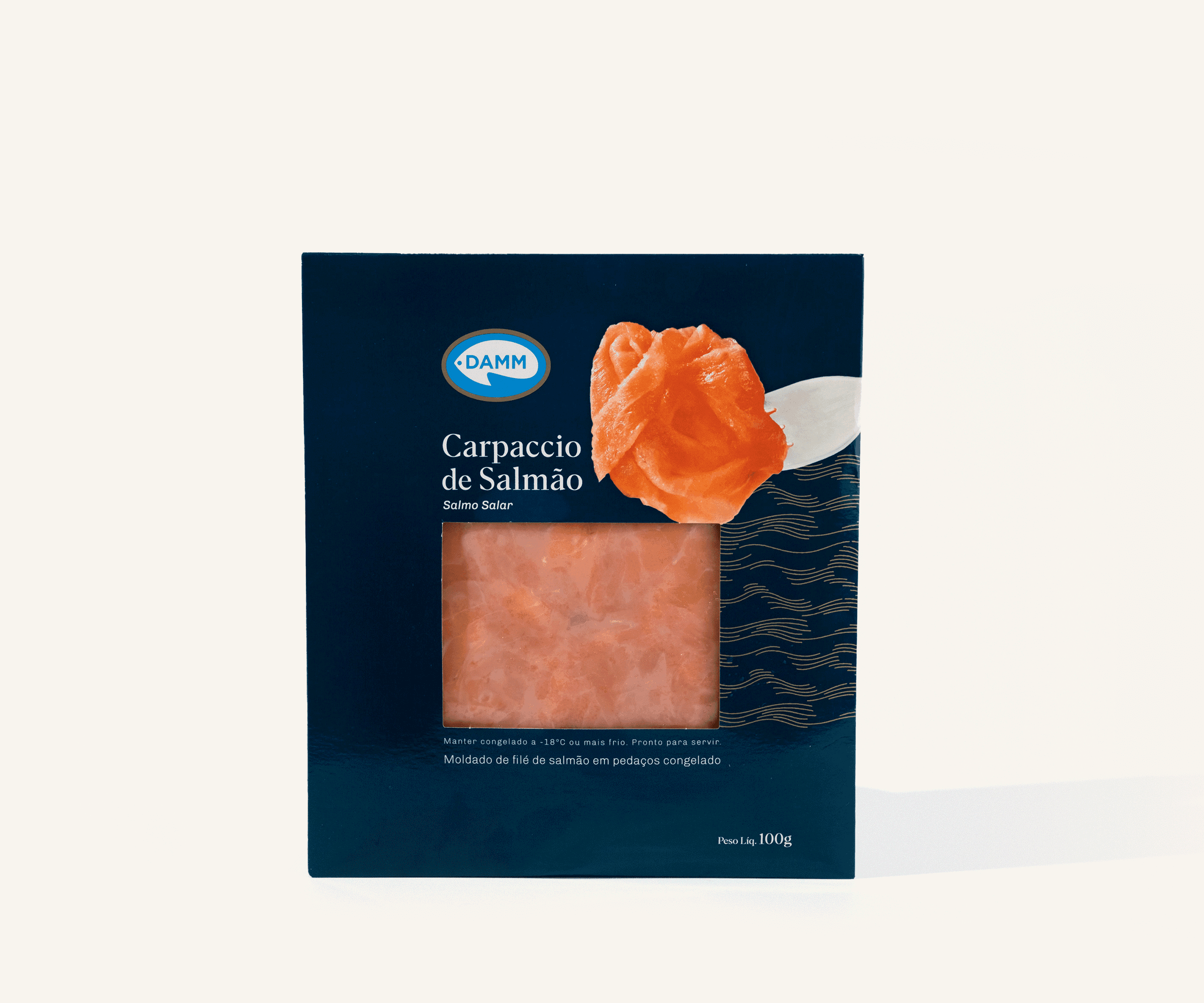 Carpaccio de salmão em discos 100g