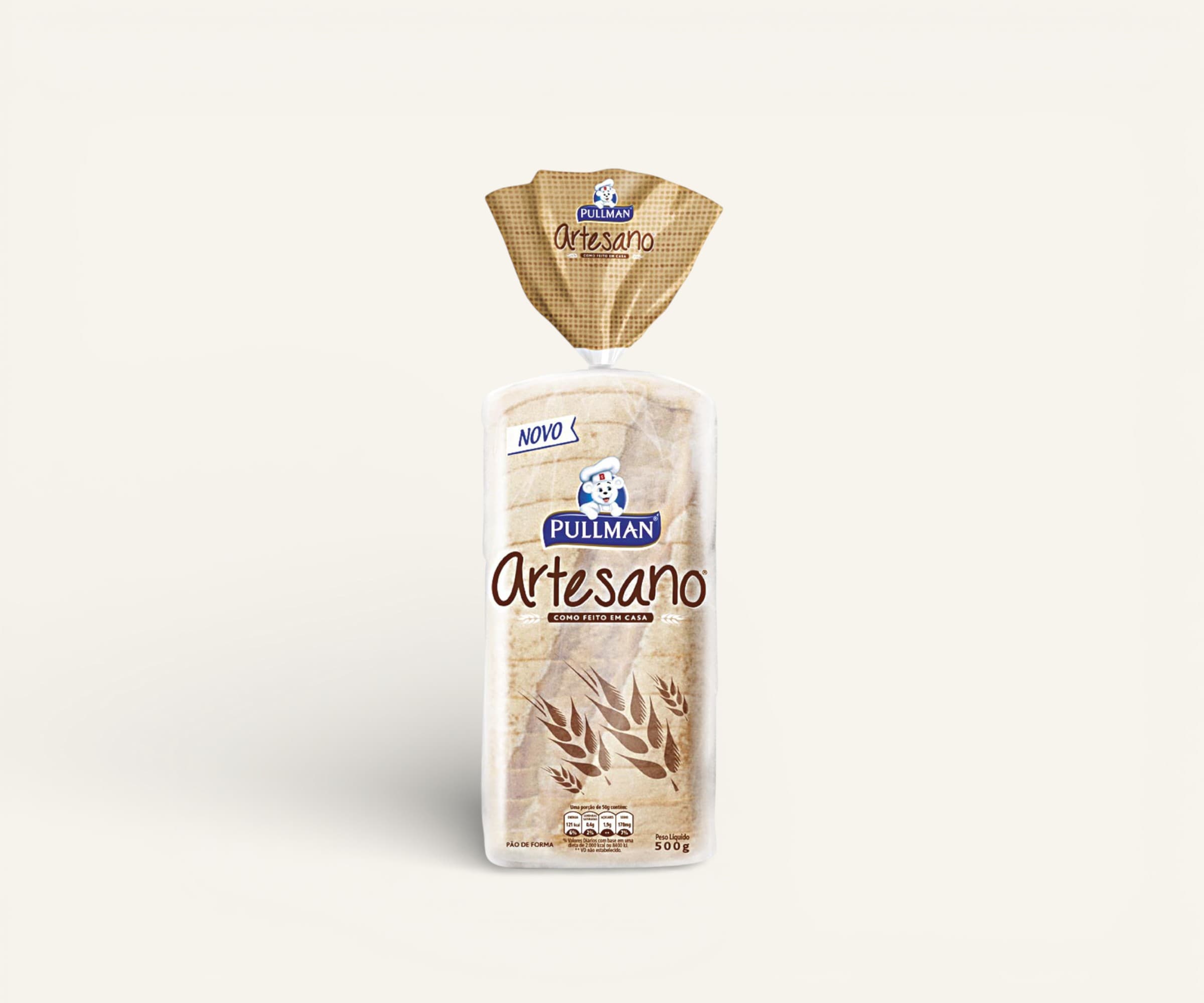 Pão de forma Artesano original Pullman 500g