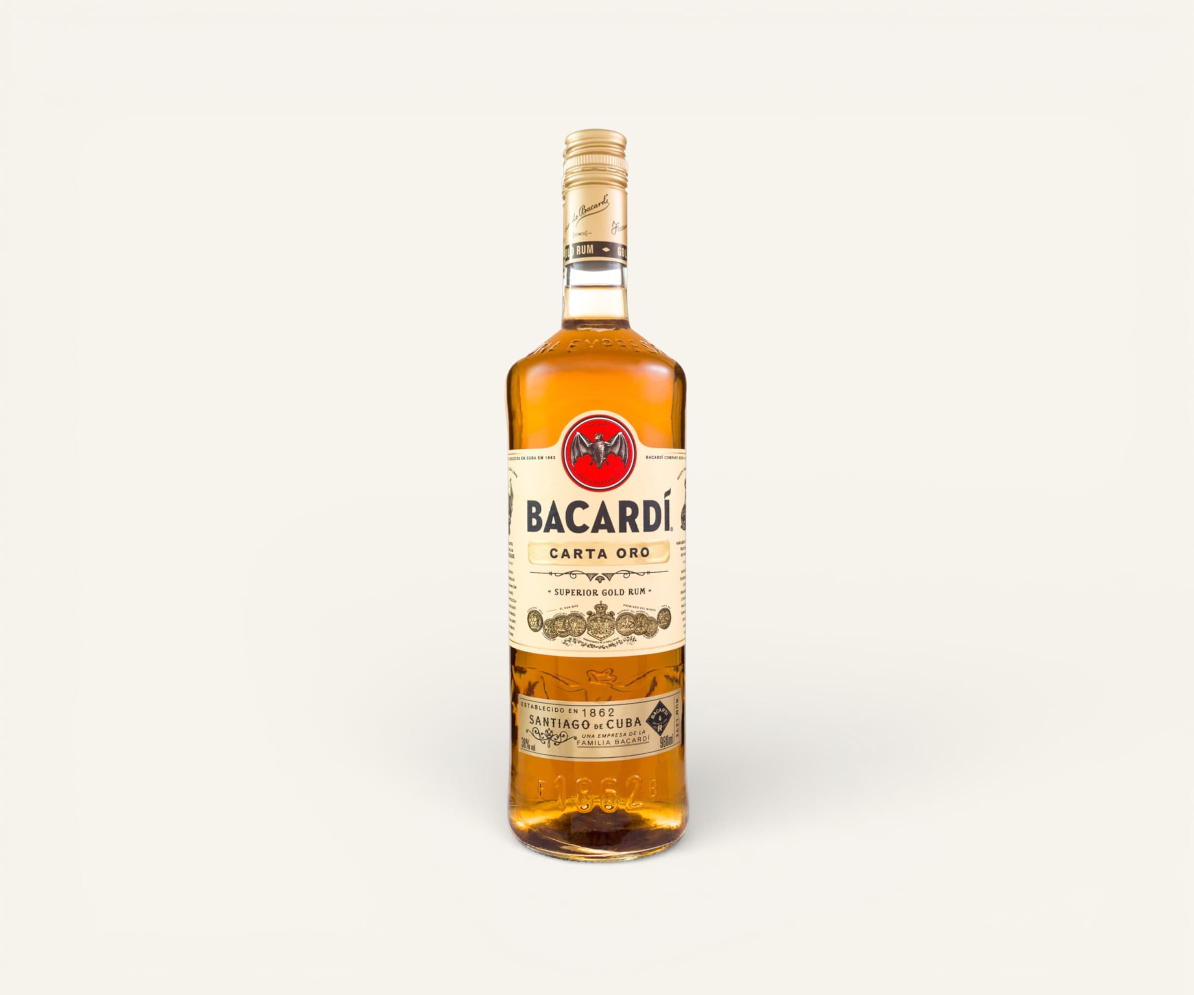 Rum carta oro Bacardi 980ml
