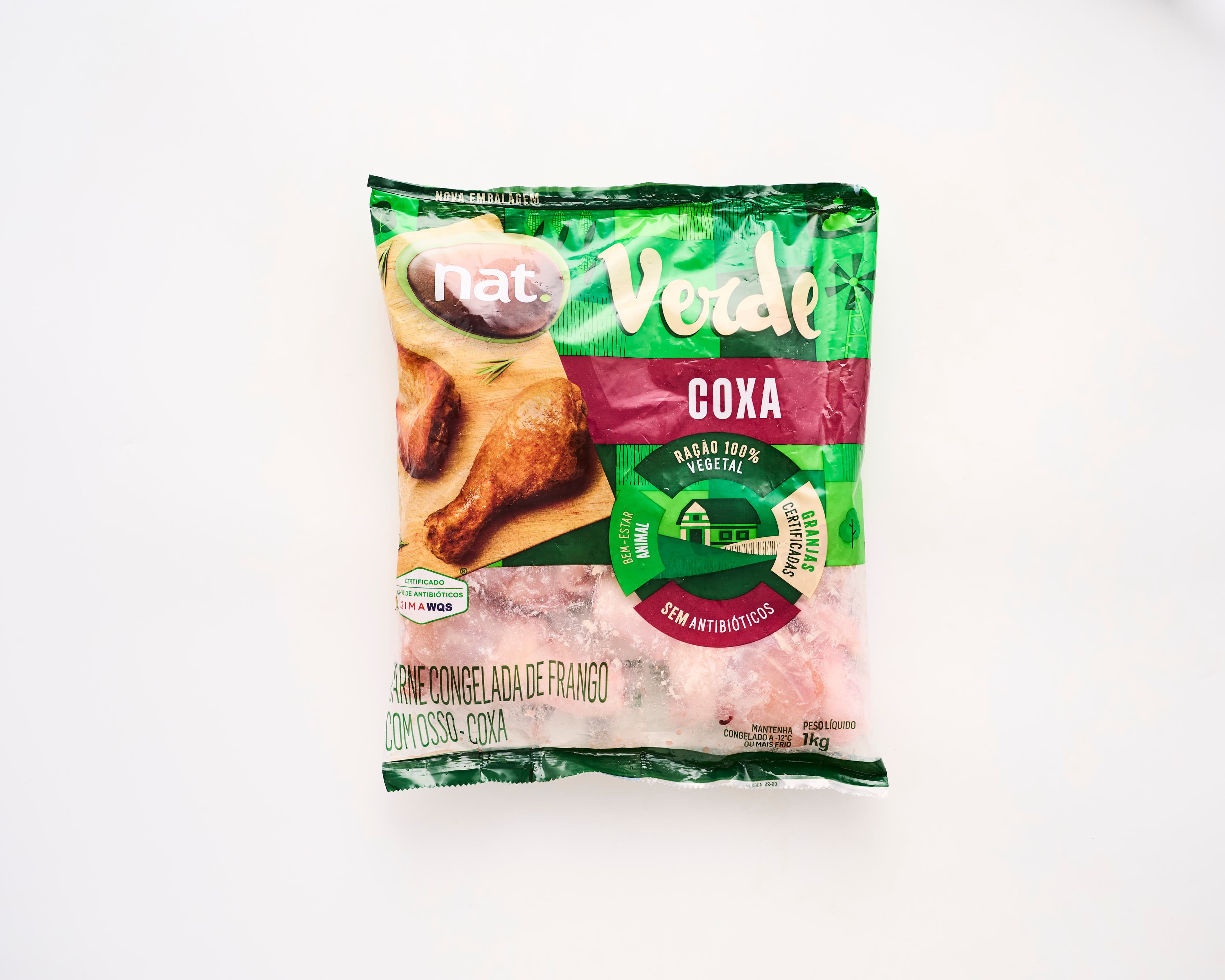 Coxa de frango nat. verde 1kg