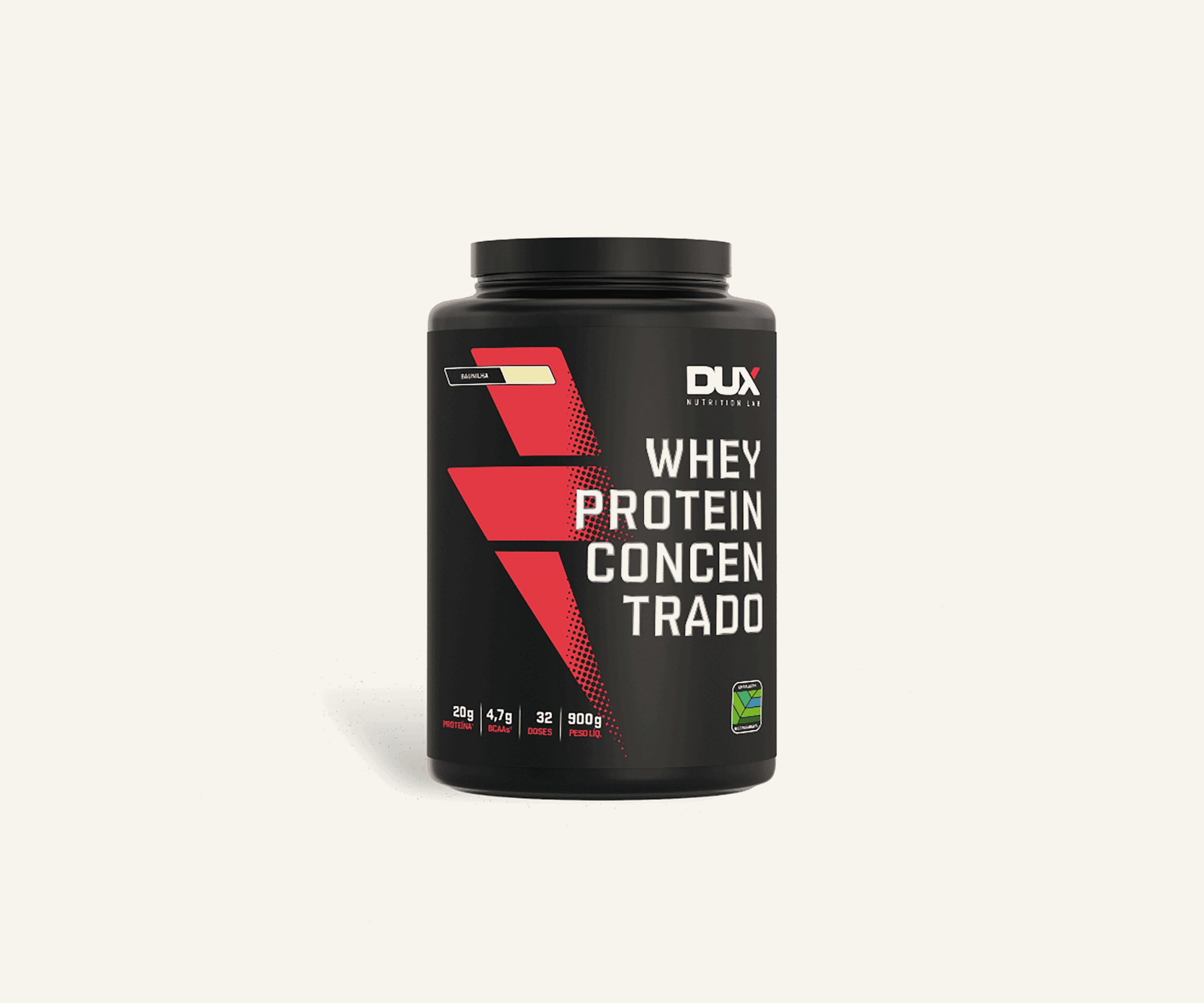 Whey protein concentrado sabor baunilha Dux 900g