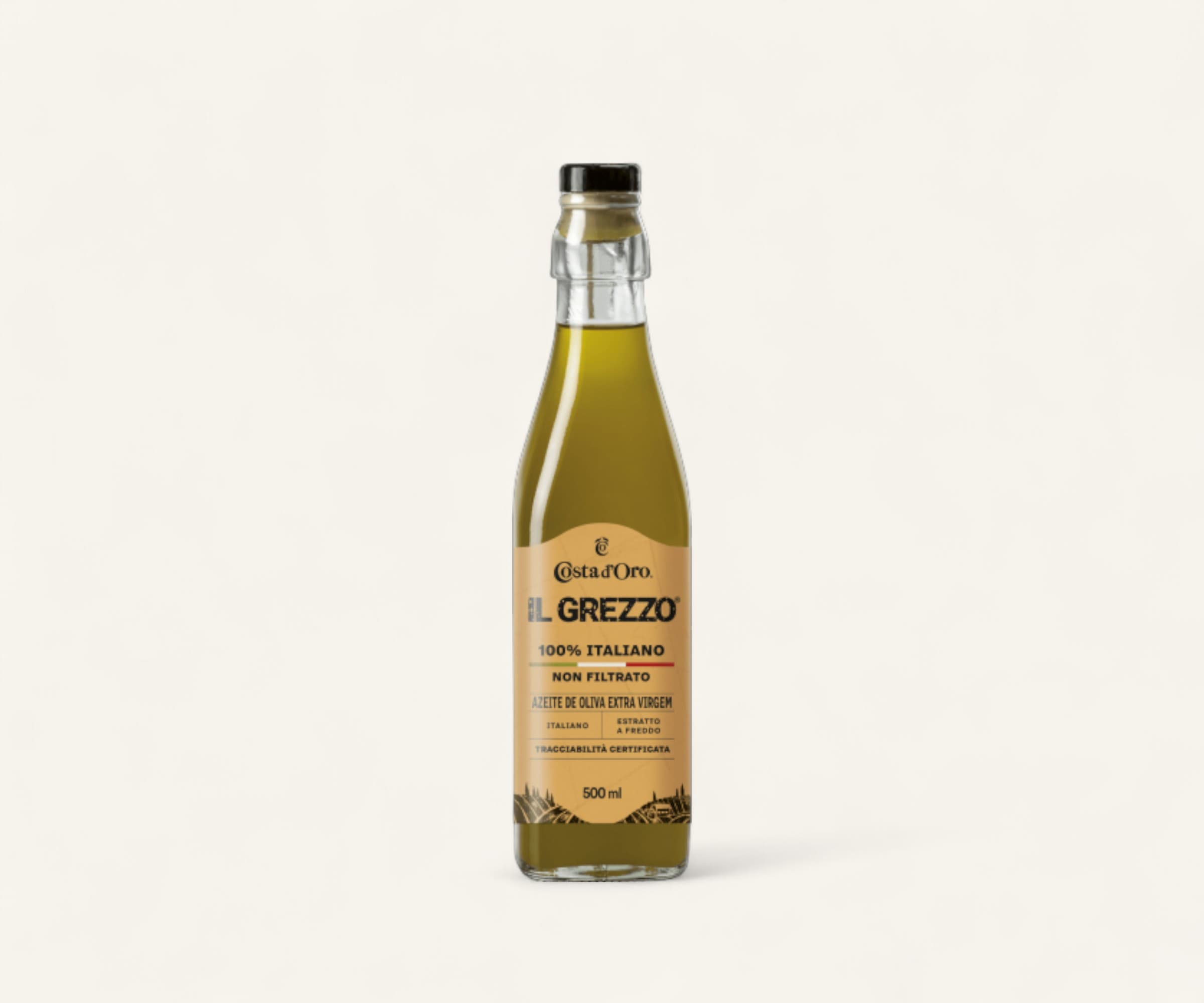 Azeite de oliva extravirgem IL Grezzo Costa d'Oro non filtrato 500ml