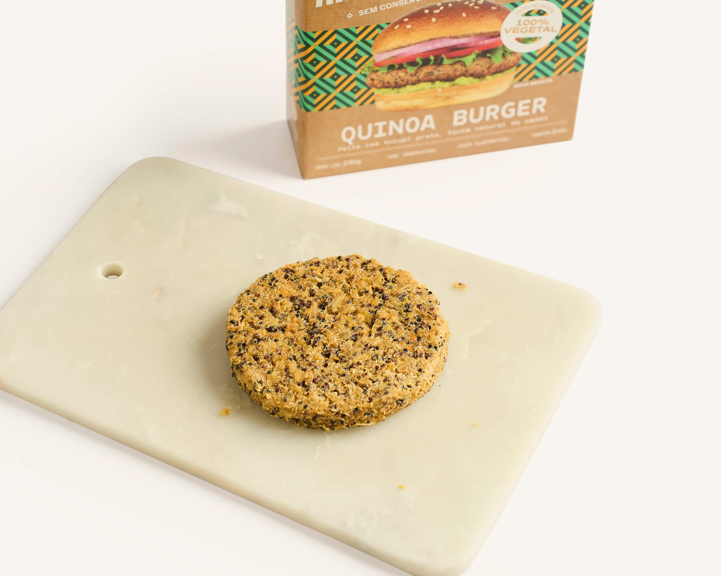 Hambúrguer de Quinoa 230g 2 Unidades - Congelado