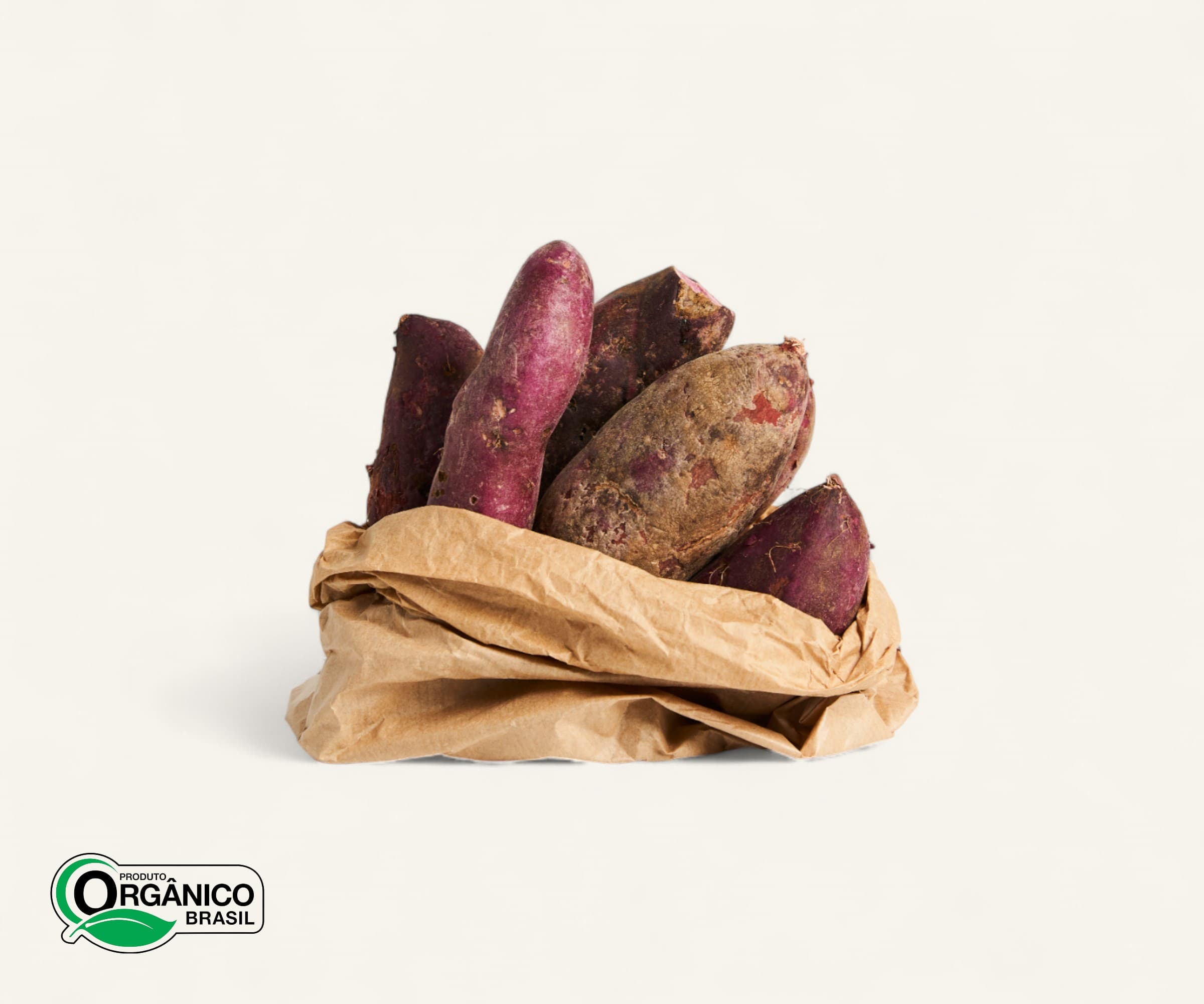 Batata doce roxa orgânica aprox. 600g | 3 a 4un