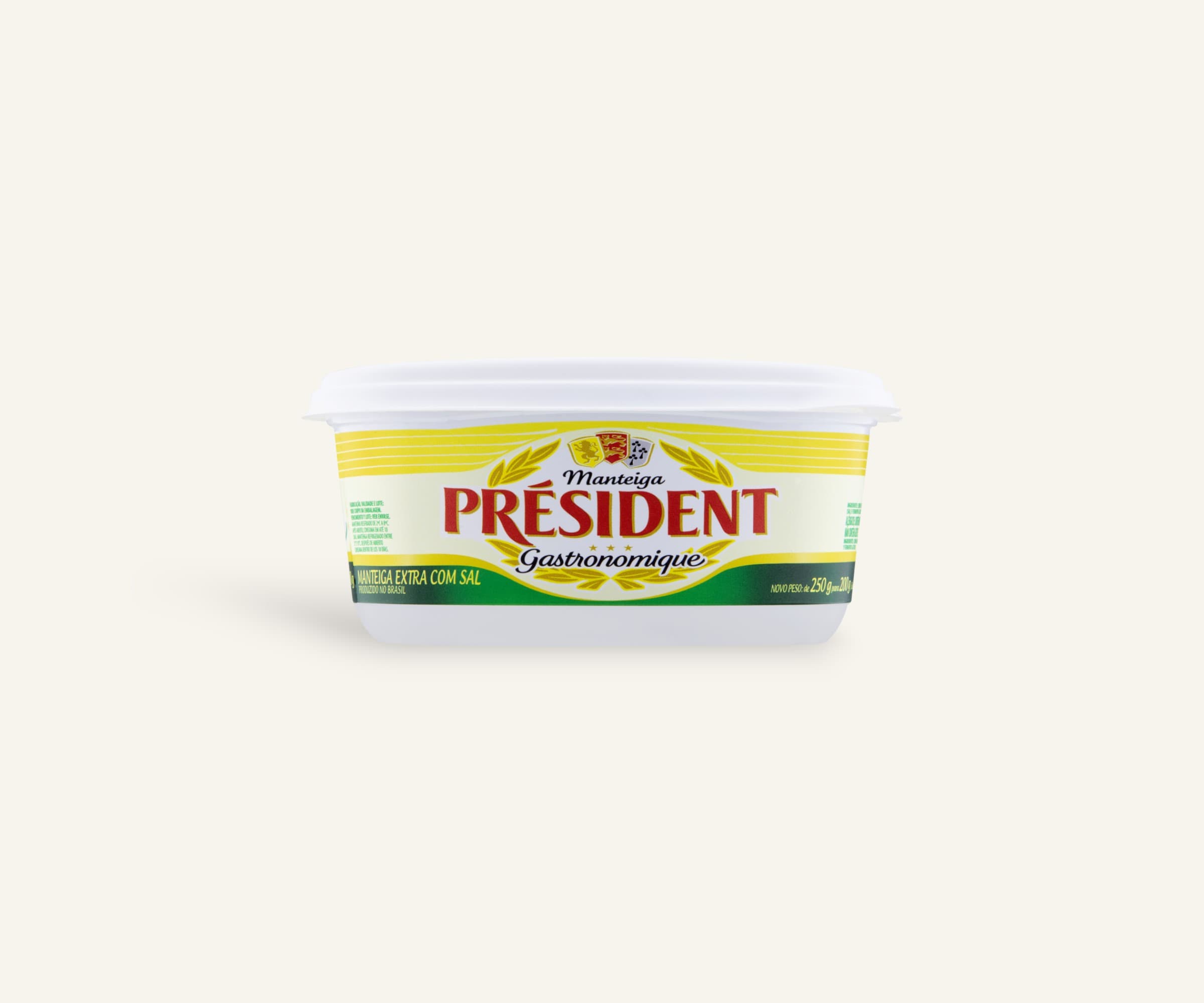 Manteiga com sal Président 200g