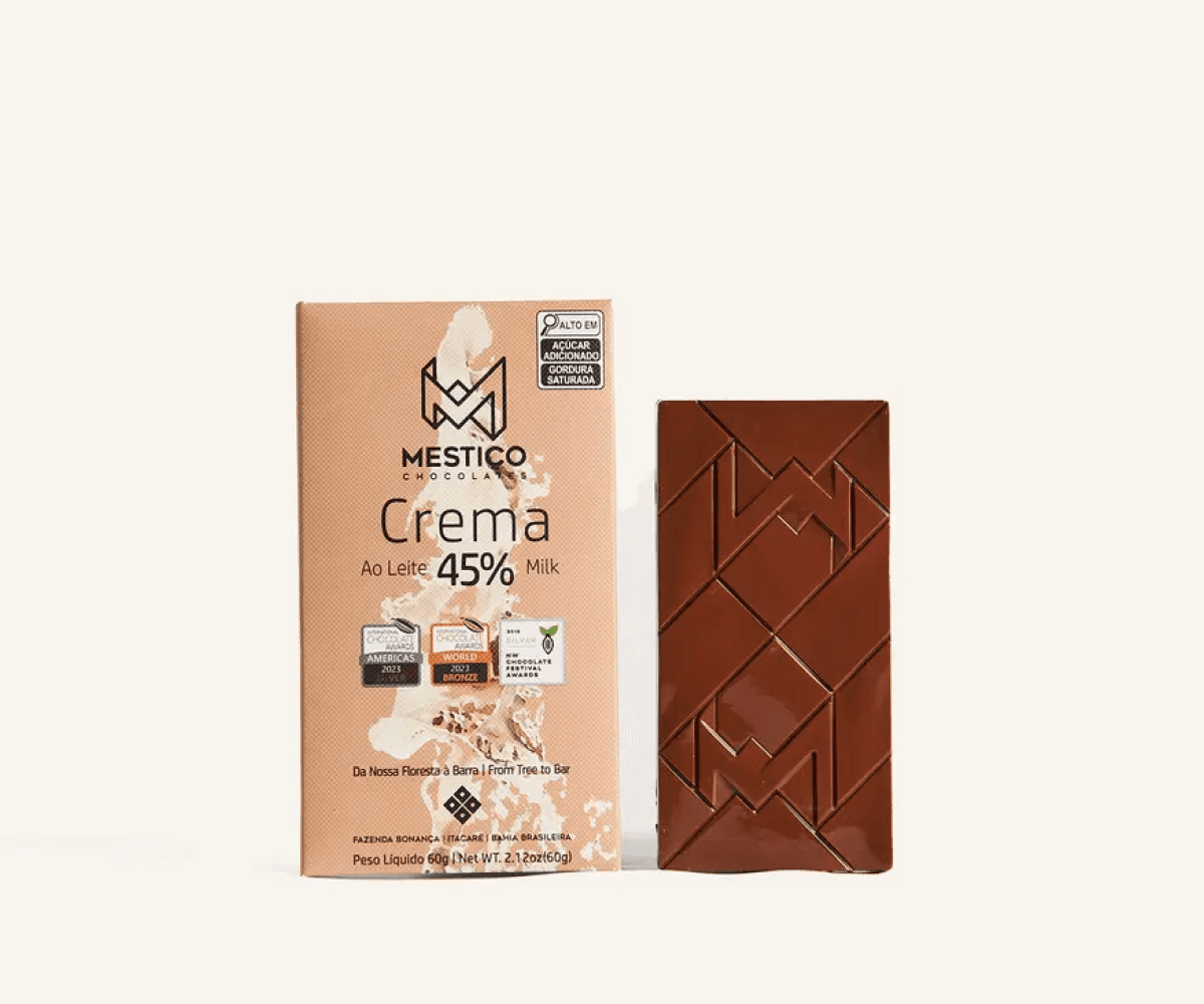 Chocolate ao leite crema 45% bean to bar 60g