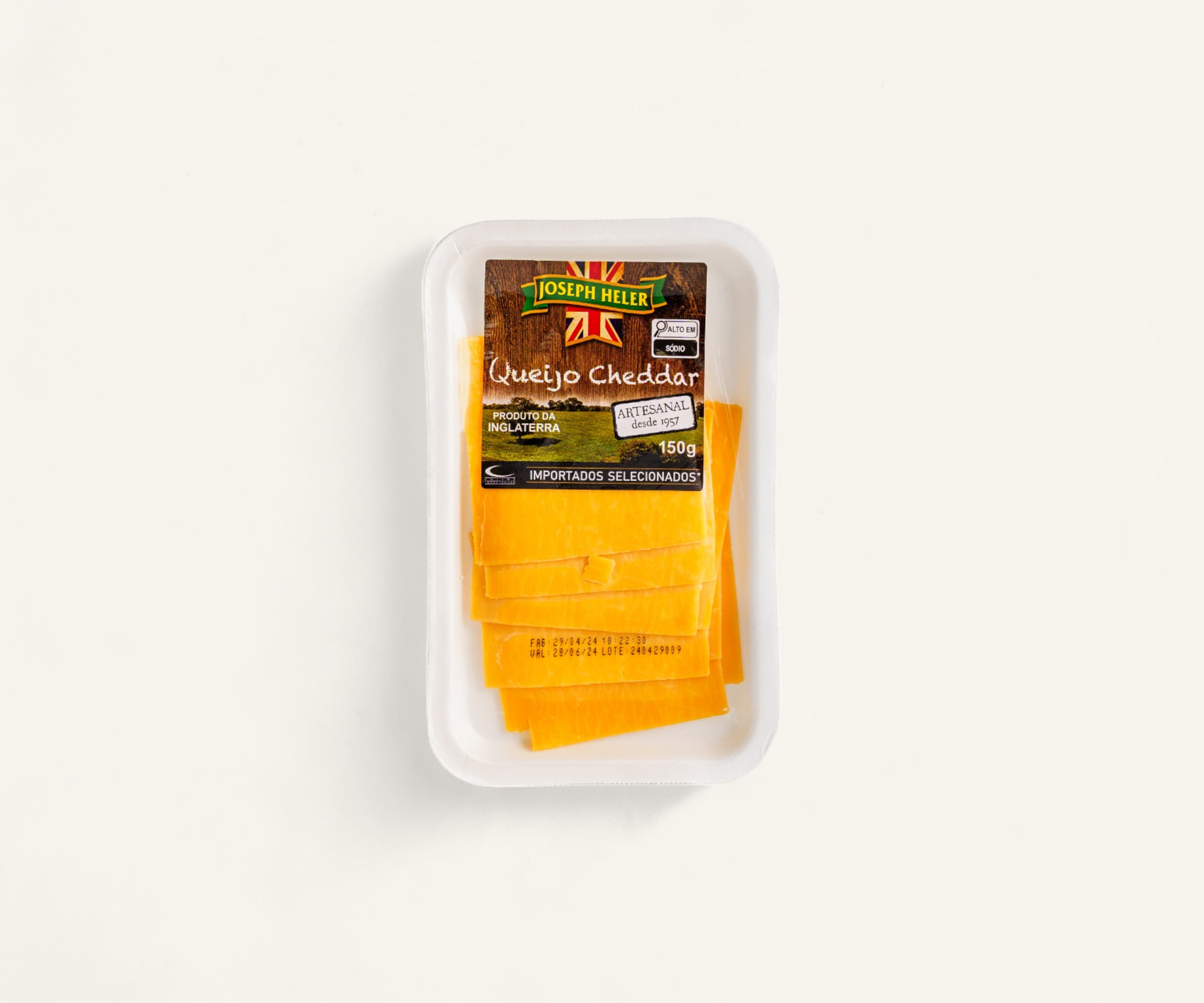 Cheddar mild fatiado 150g