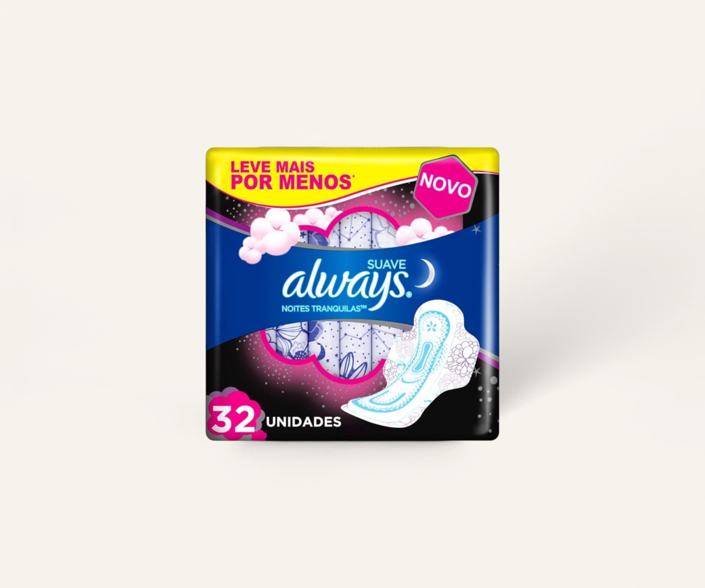 Absorvente com abas noites tranquilas cobertura suave Always 32un