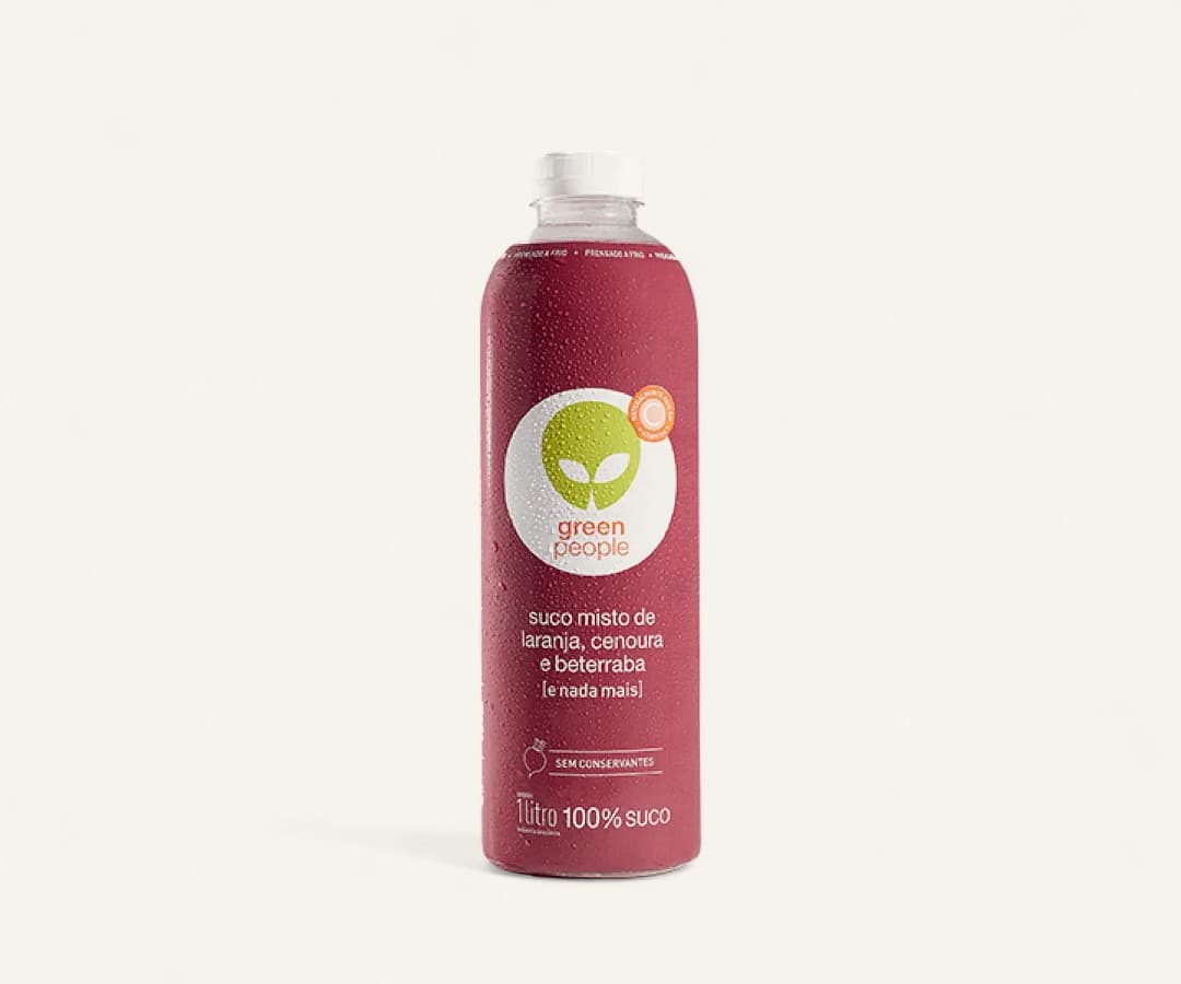 Suco de laranja, beterraba e cenoura Greenpeople 1L