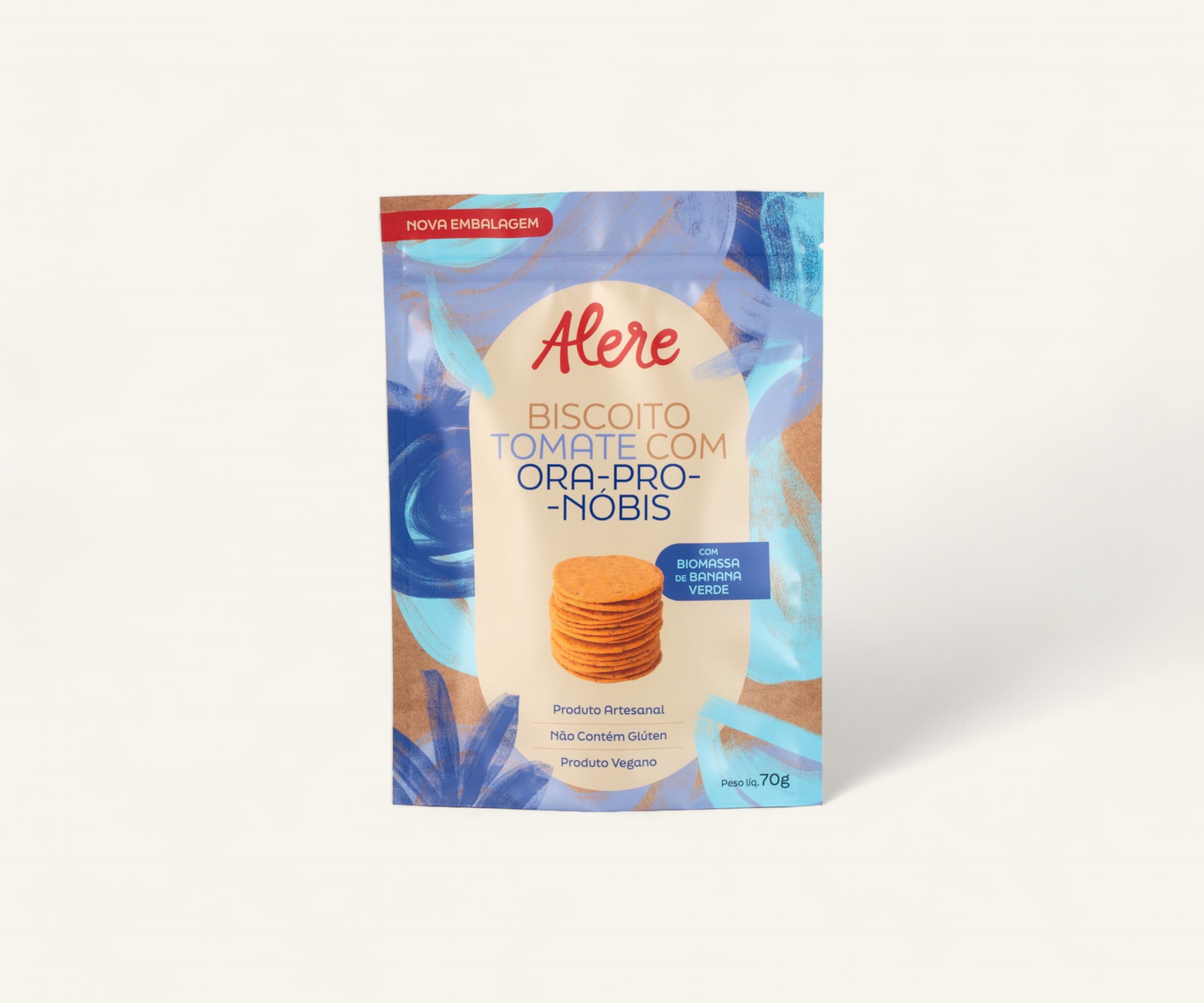 Biscoito de tomate e ora-pro-nóbis 70g
