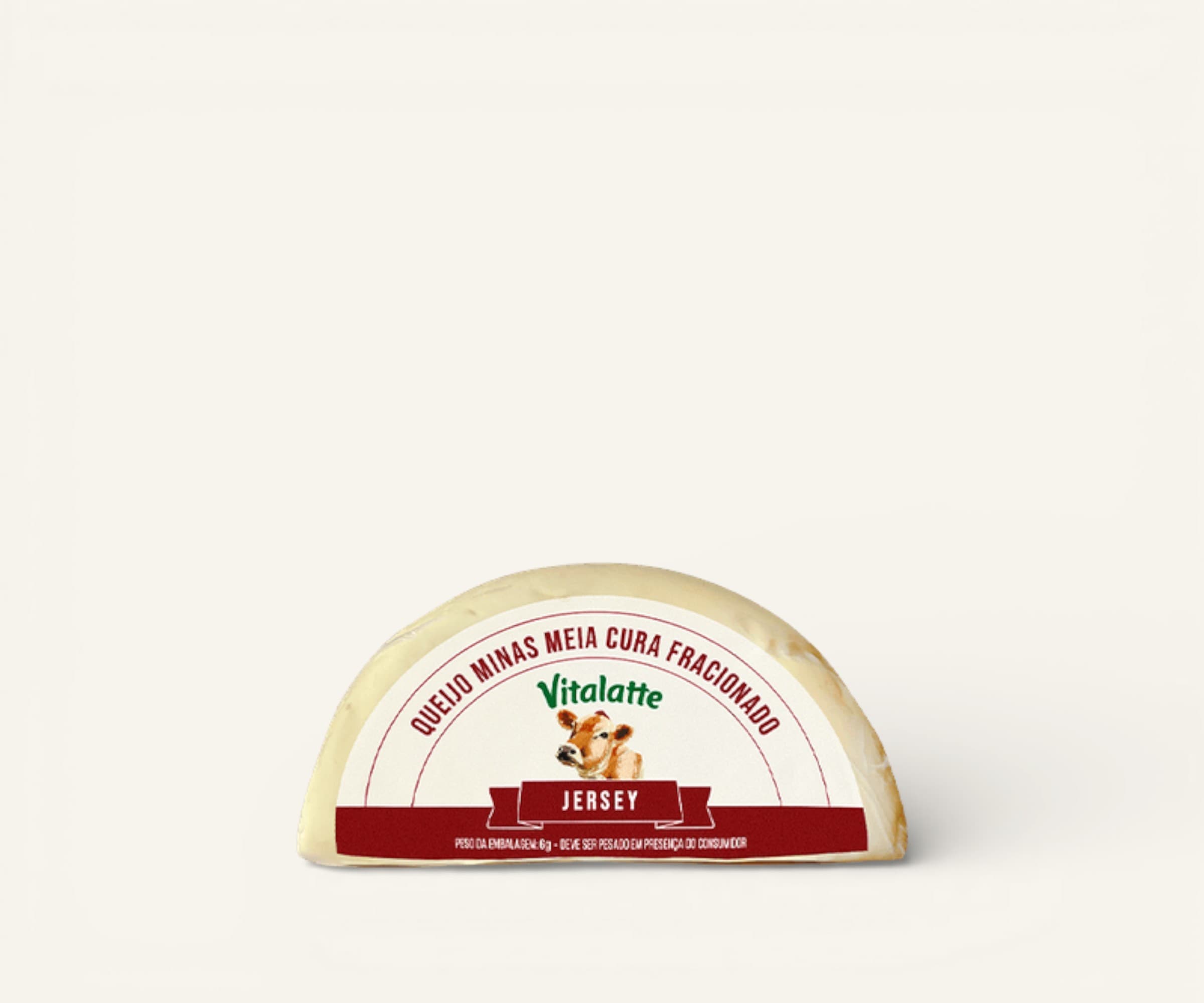 Queijo minas meia cura Vitalatte Jersey fracionado 320g