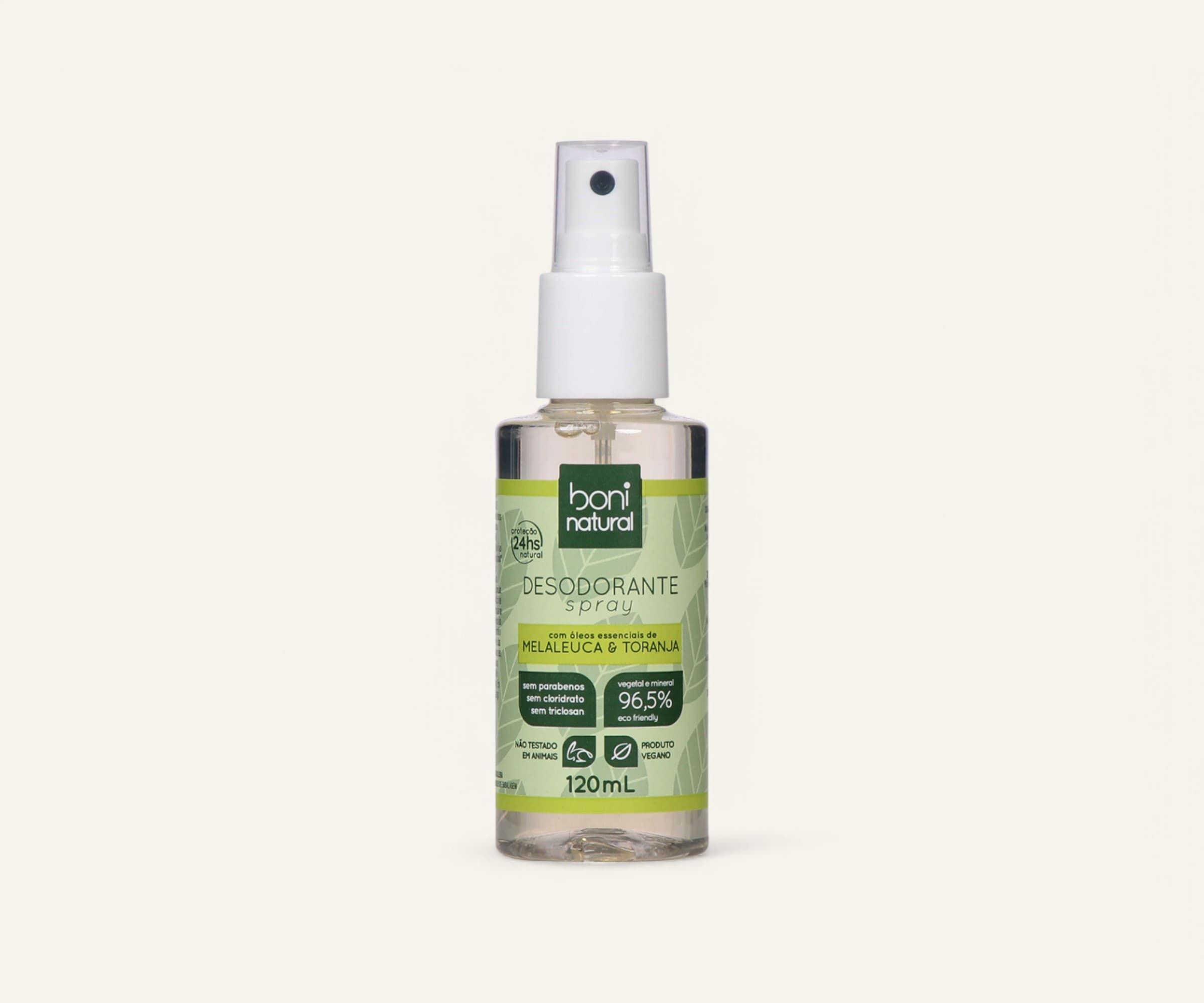 Desodorante em spray melaleuca & toranja Boni Natural 120ml