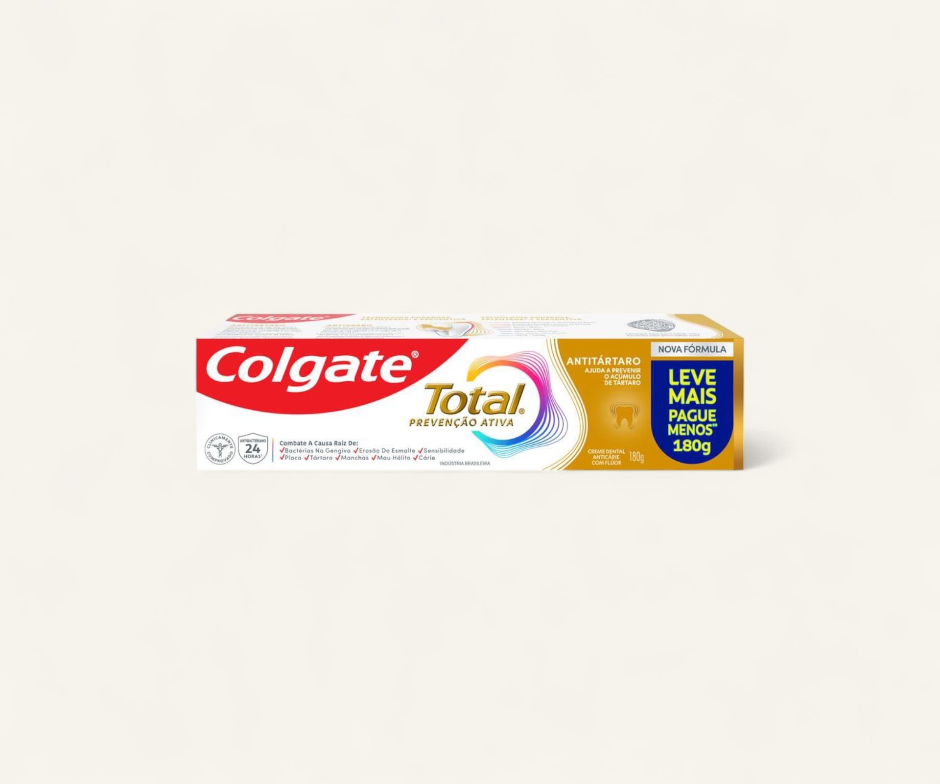 Creme dental Total 12 antitártaro Colgate 180g
