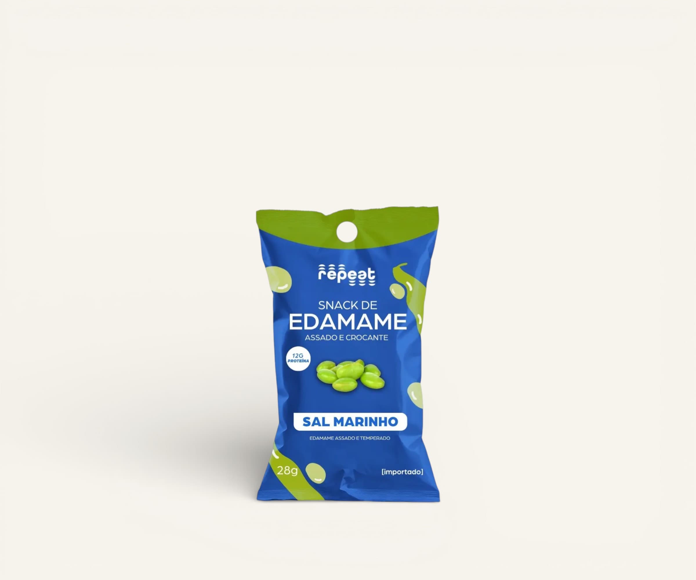 Snack de edamame Repeat sal marinho 28g